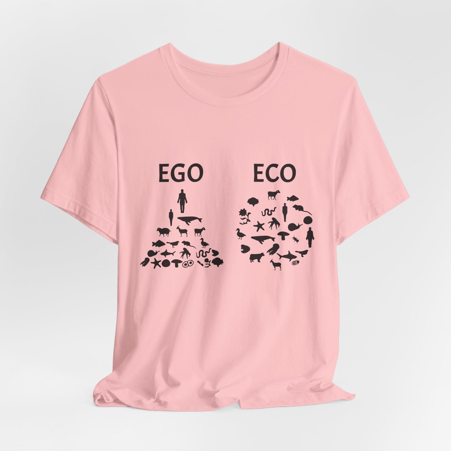 Vegan: Ego vs Eco - Unisex Jersey Short Sleeve Tee - 12368