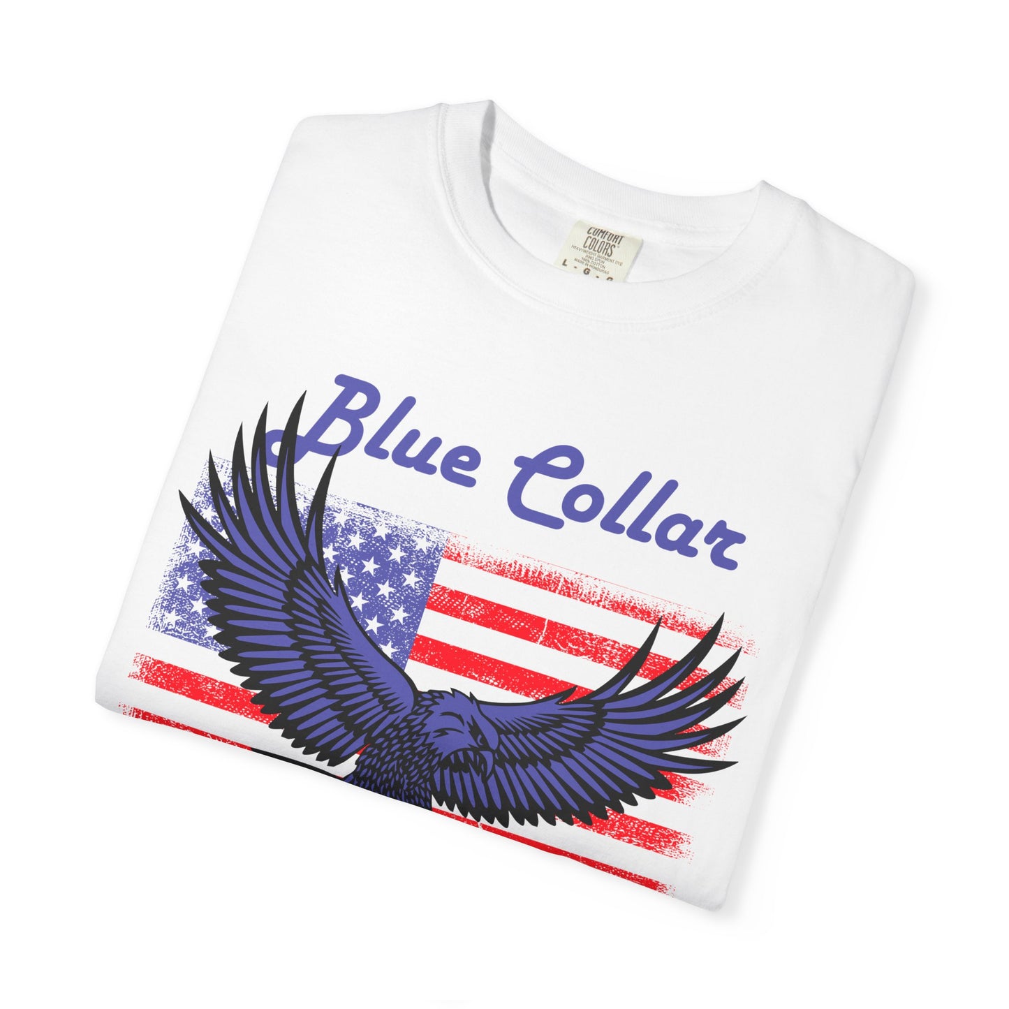 Unisex American Eagle Graphic Tee - Perfect for Patriotic Events, Casual Wear, 4th of July Gatherings, Gifts for Blue Collar Workers - 13695