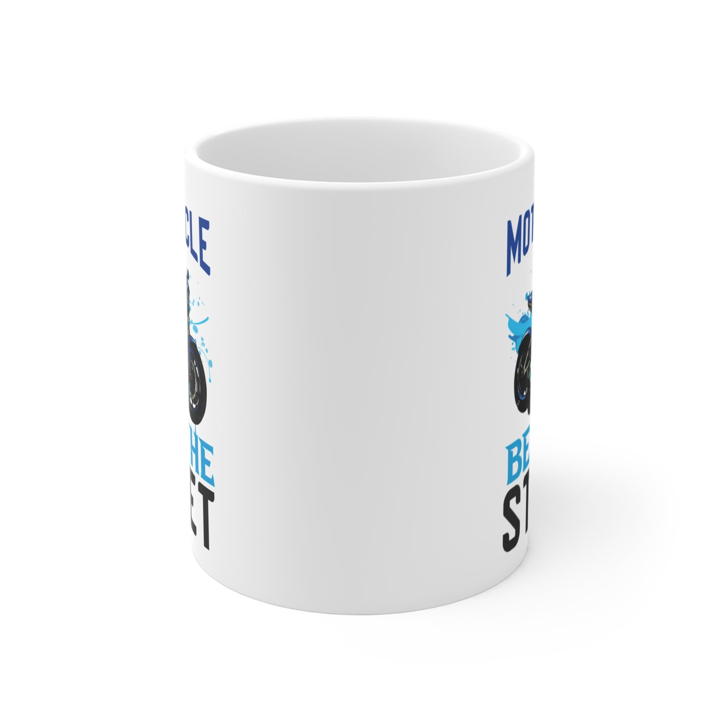 Motorcycle, Beat The Road - Mug 11oz - 13579