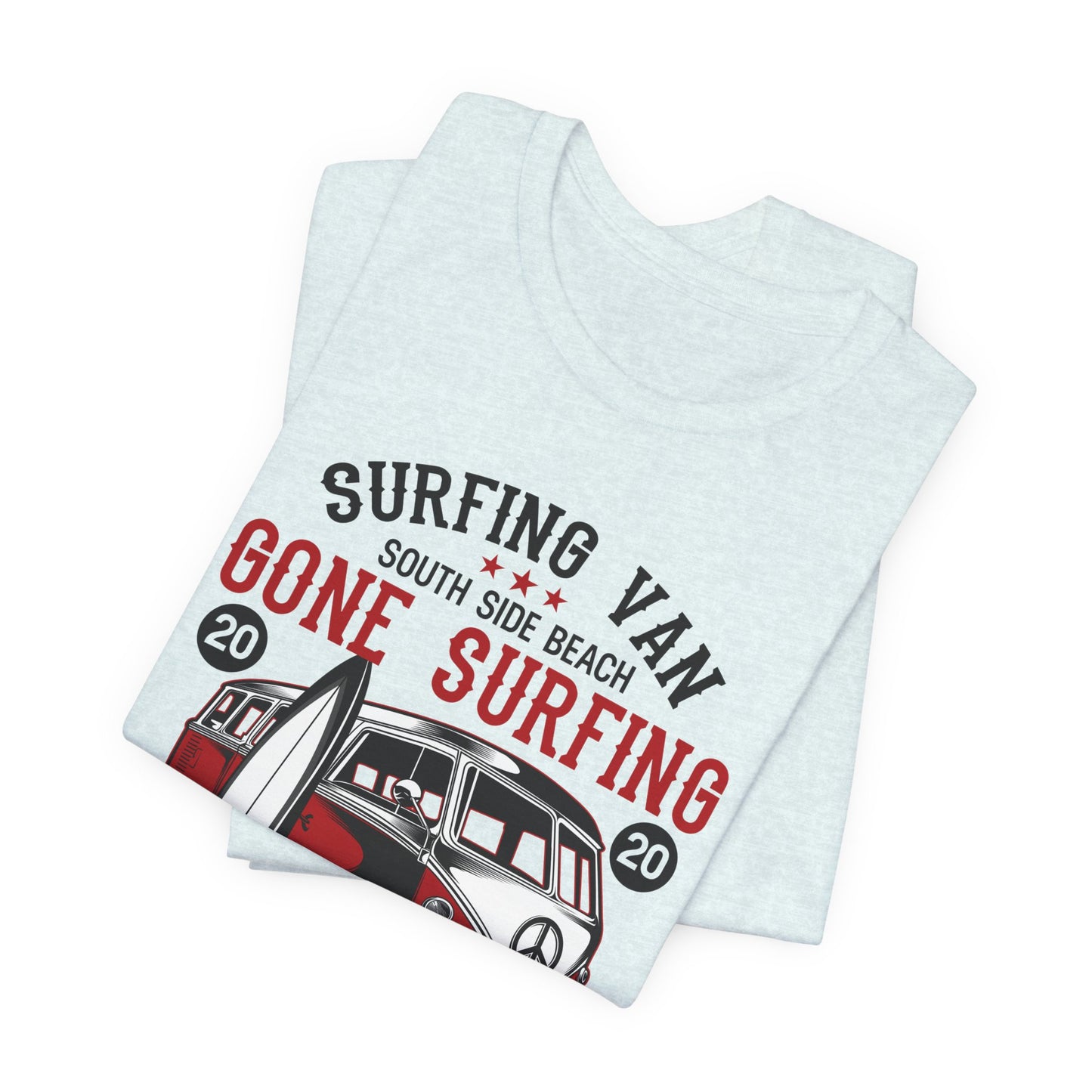 Surfing Van, Surfing Adventure - Unisex Jersey Short Sleeve Tee - 12613