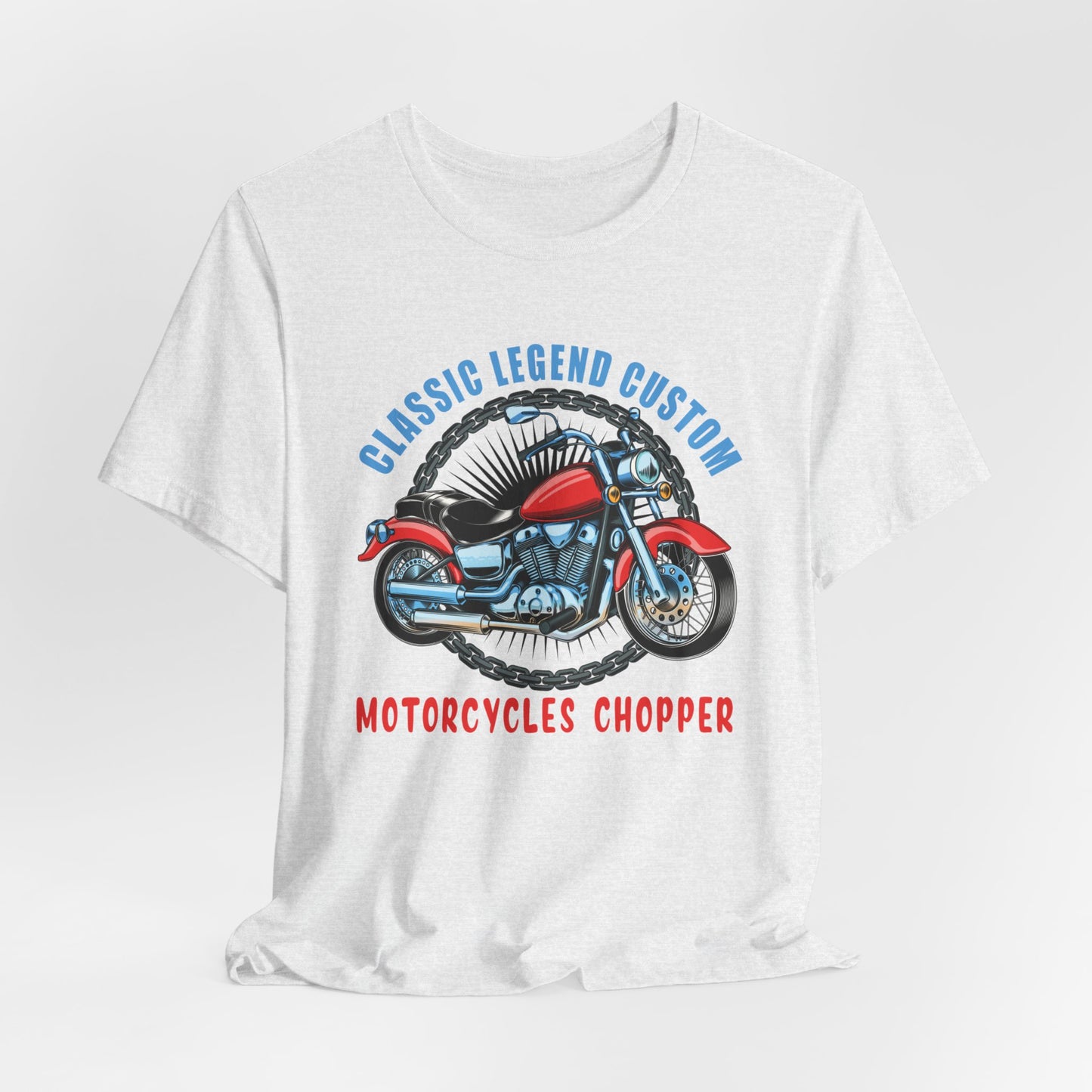 Classic Legend Custom, Motorcycle Chopper - Unisex Jersey Short Sleeve Tee