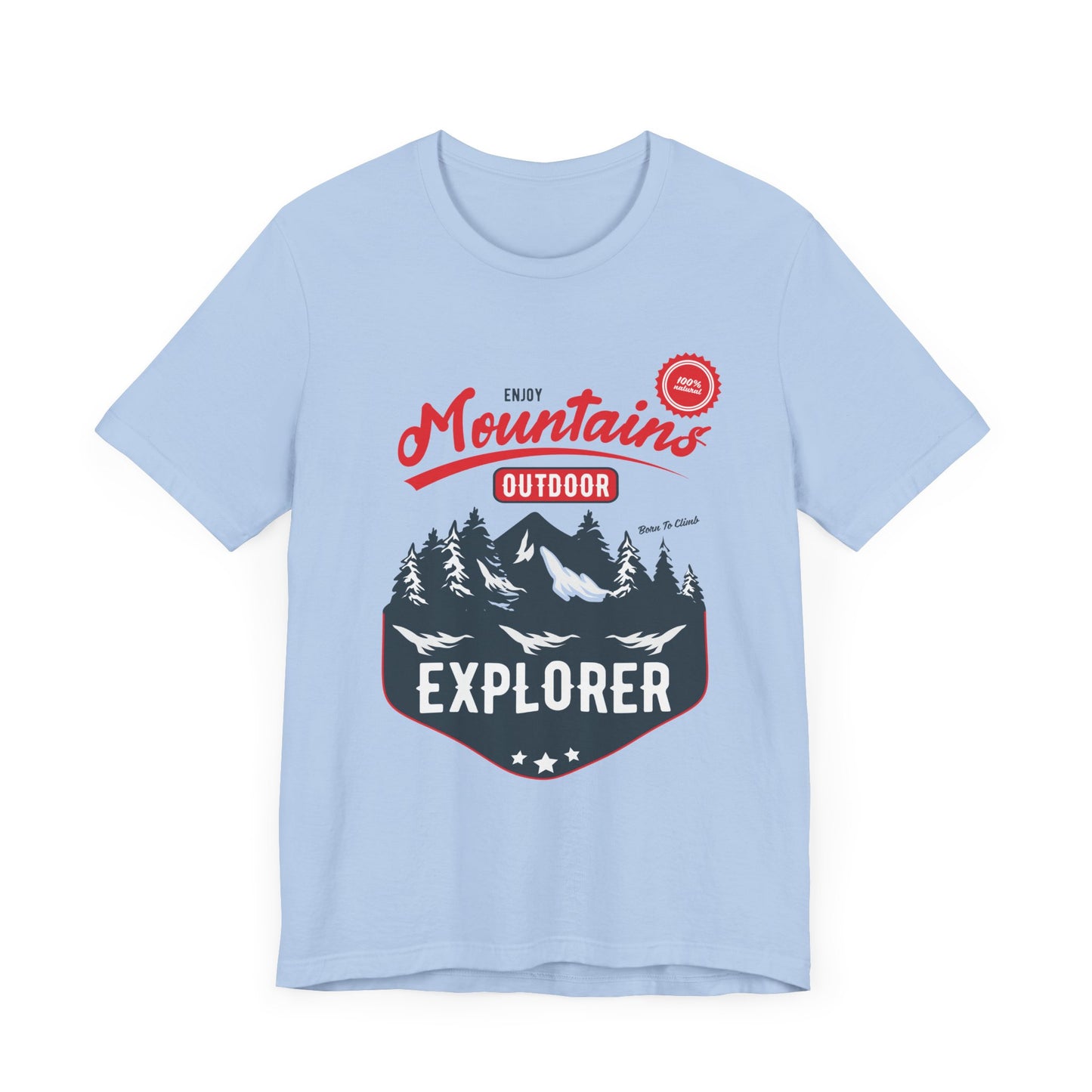 Enjoy Mountains, Outdoor Explorer - Unisex Jersey Short Sleeve Tee - 12592
