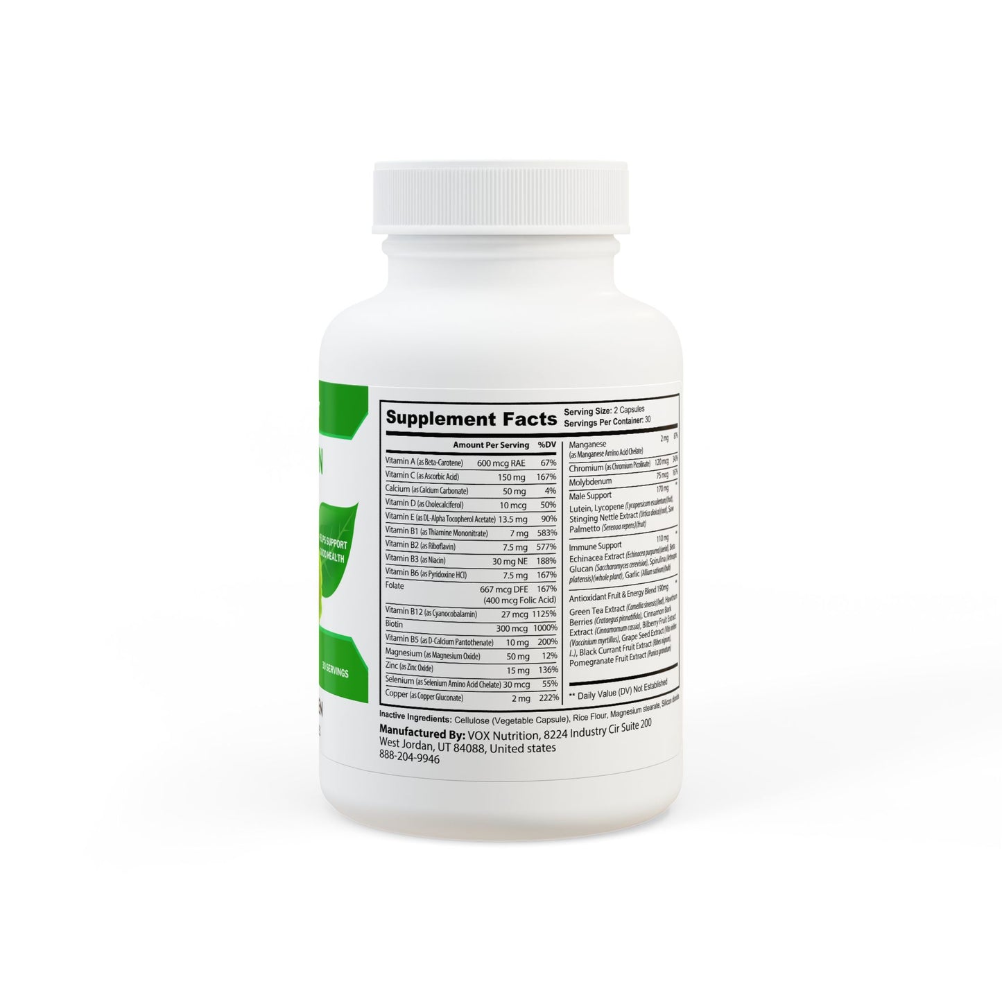 Multivitamin for Men Supplement (60 Capsules) - 13673