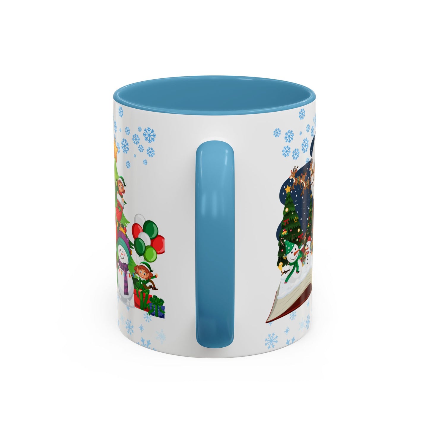 Christmas Letter A for Aaron, Customizable - Accent Coffee Mug (11, 15oz)