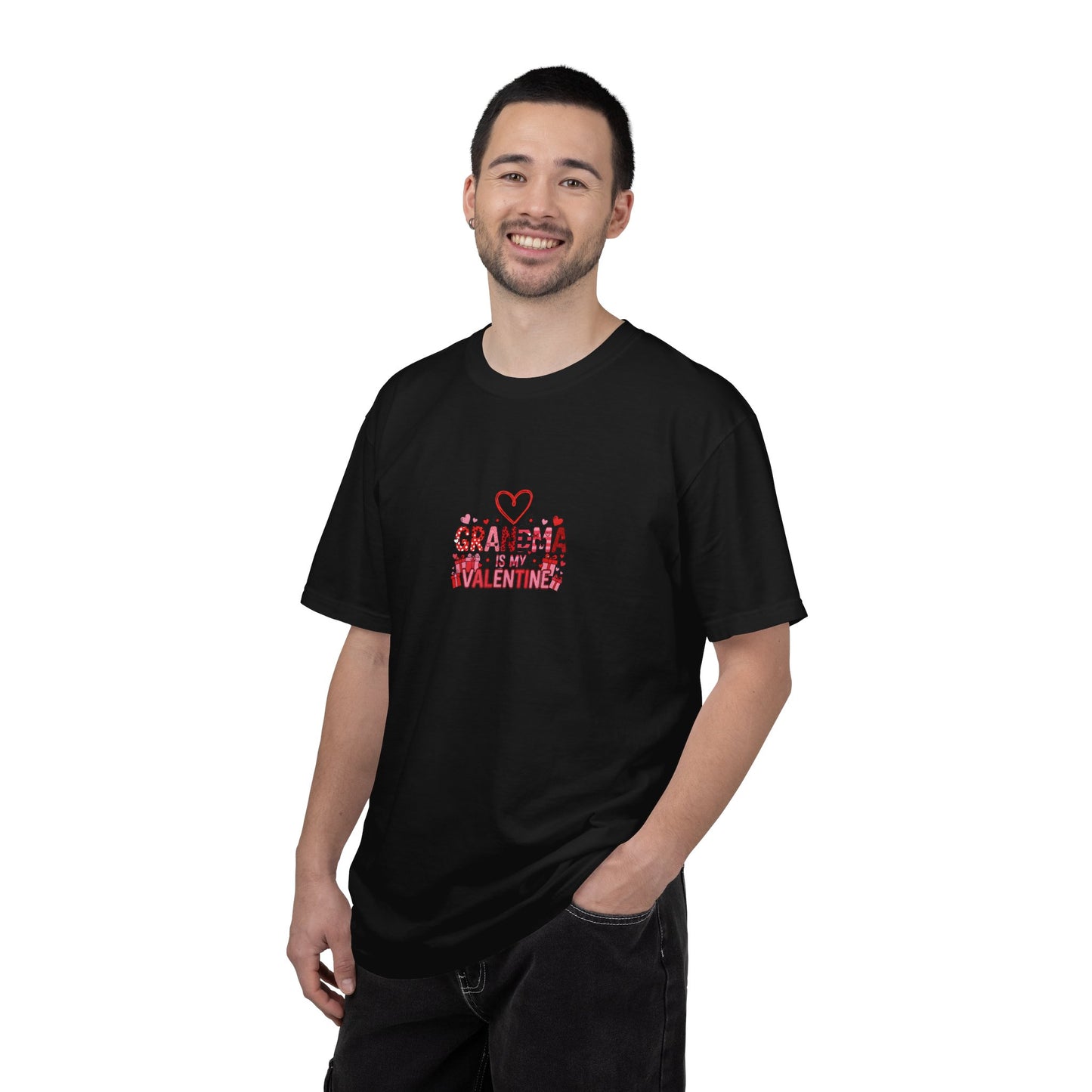 Grandma Is My Valentine – Cute Valentine Graphic T-Shirt  - 14735