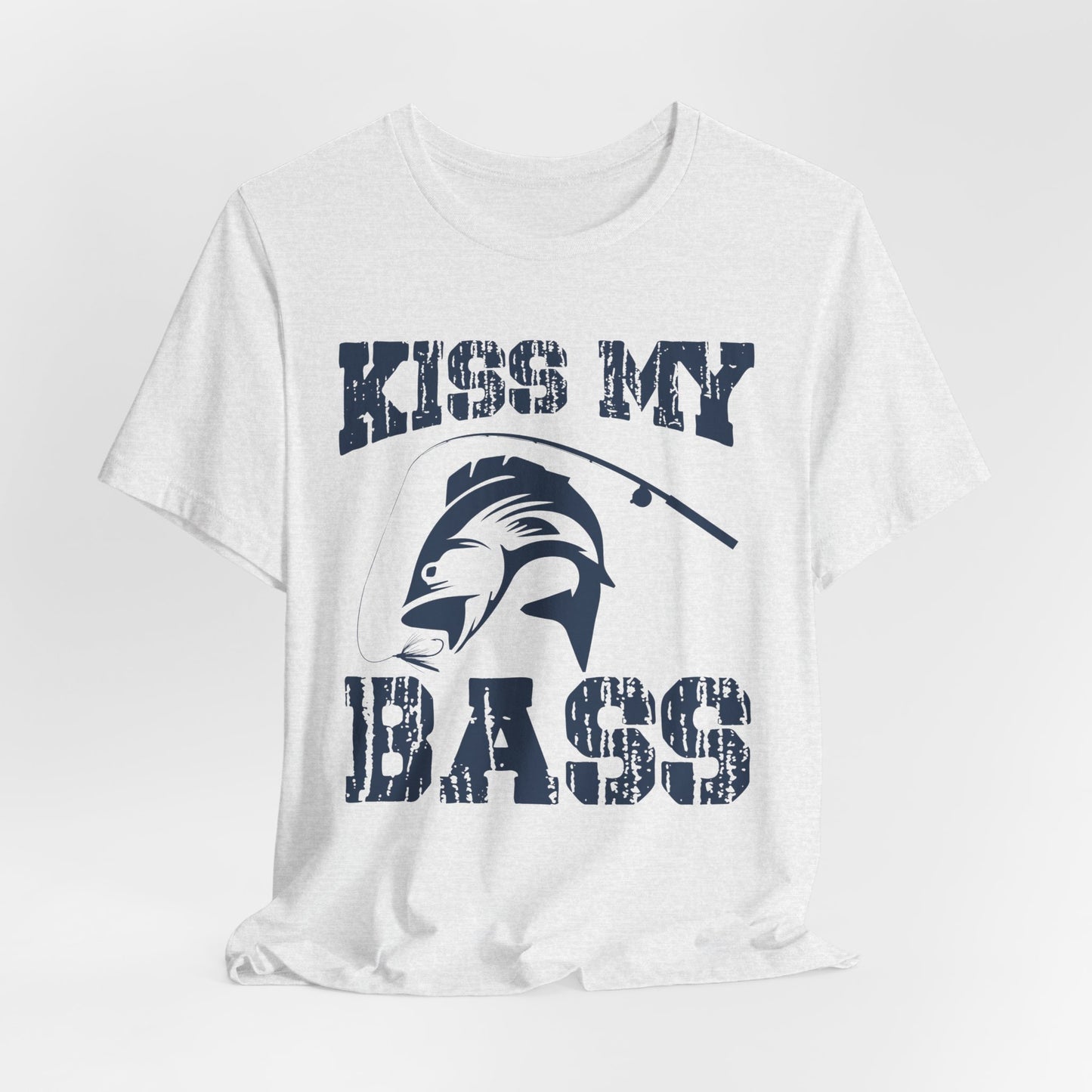 Fishing:  Kiss My Bass - Unisex Jersey Short Sleeve Tee - 14021