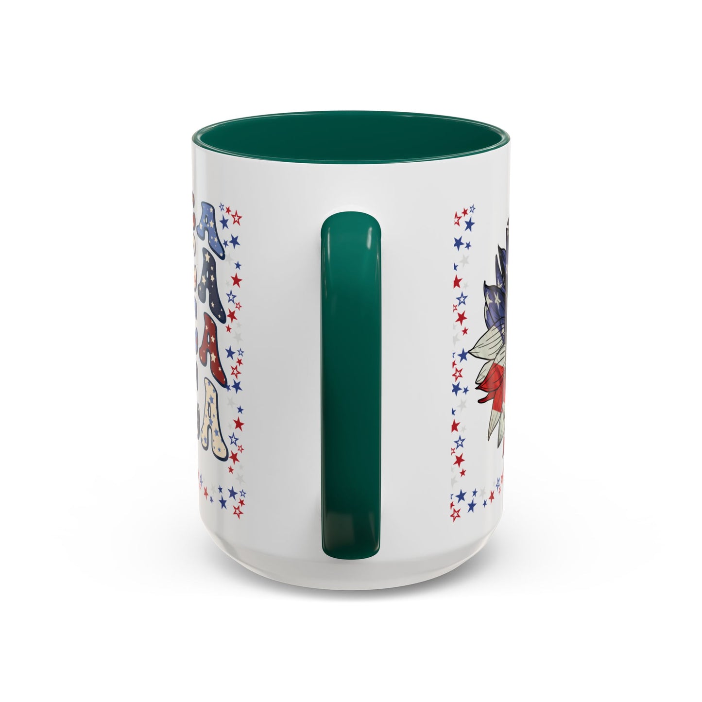 July 4, Red & Blue, Colorful Mugs, 11oz - 10590