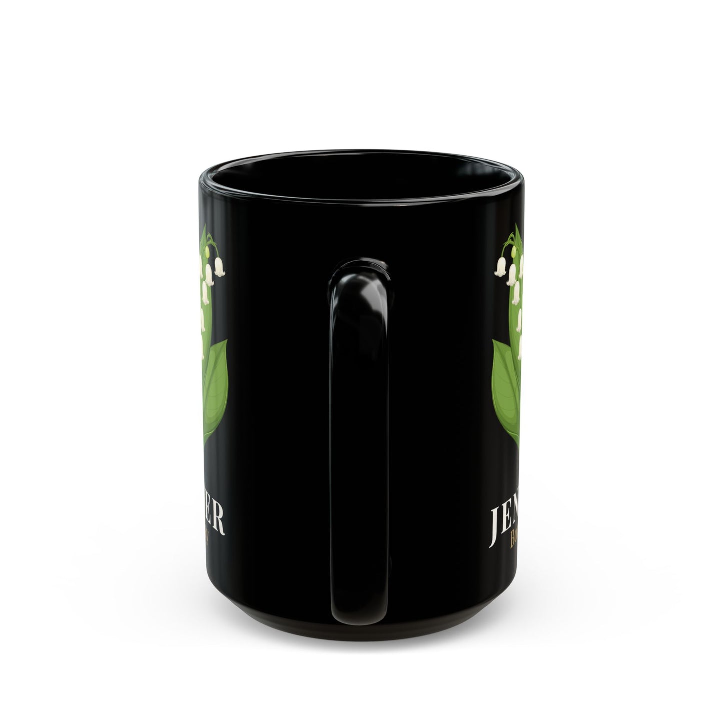 Jennifer Born in May Lily of the Valley Mug | Personalized Custom Name Mug -  14896