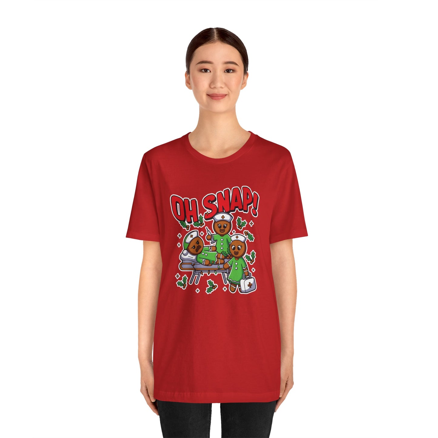 Christmas, Nurse, Oh Snap! - Unisex Jersey Short Sleeve Tee - 10351