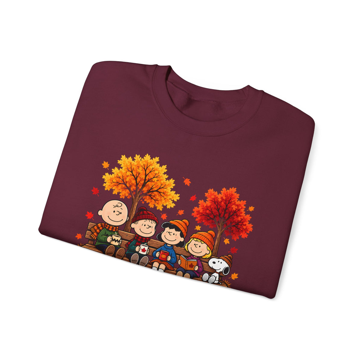 Fall Friends Crewneck Sweatshirt, Cute Autumn Pumpkin Patch Design - 14999