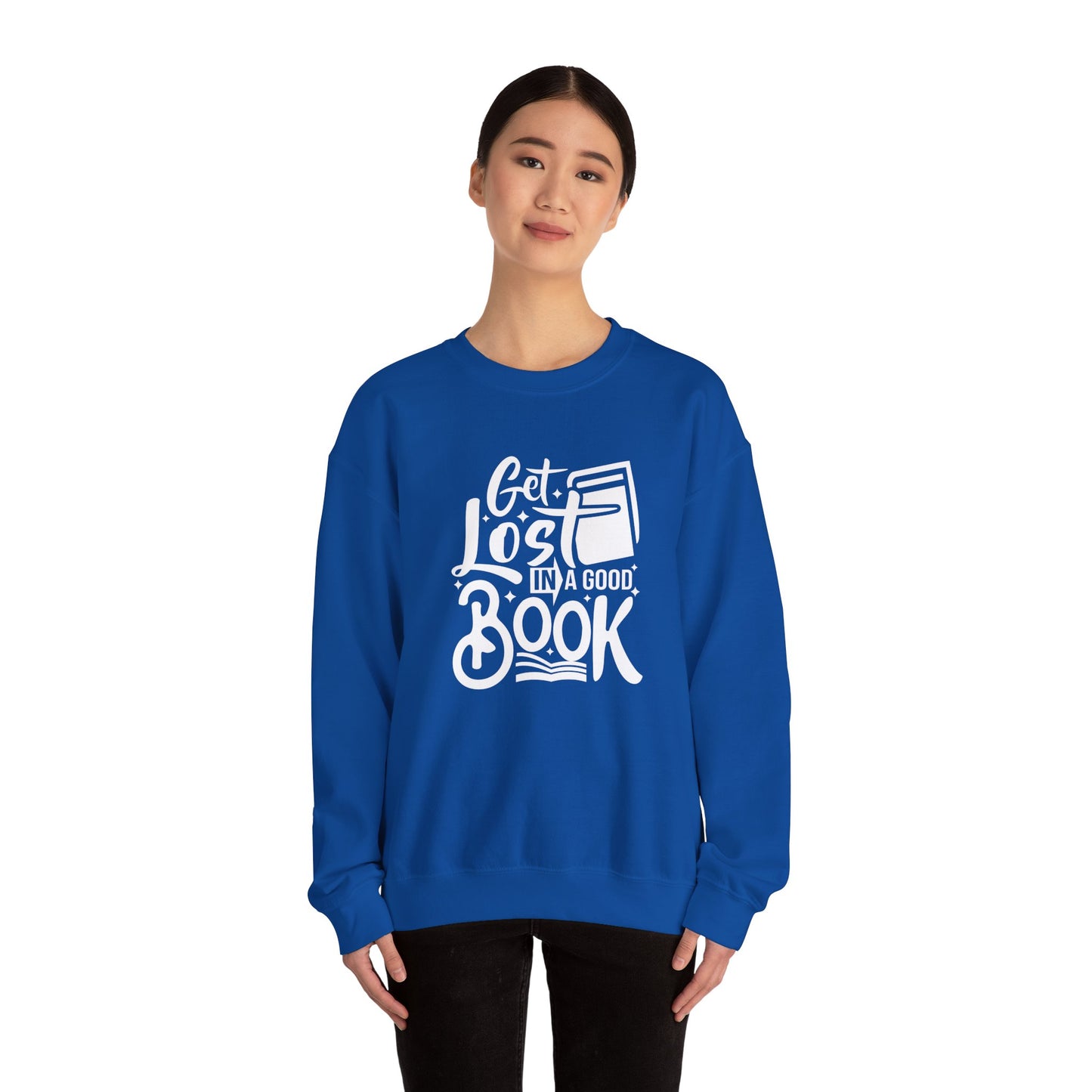 Get Lost in A Good Book - Unisex Heavy Blend™ Crewneck Sweatshirt - 10691