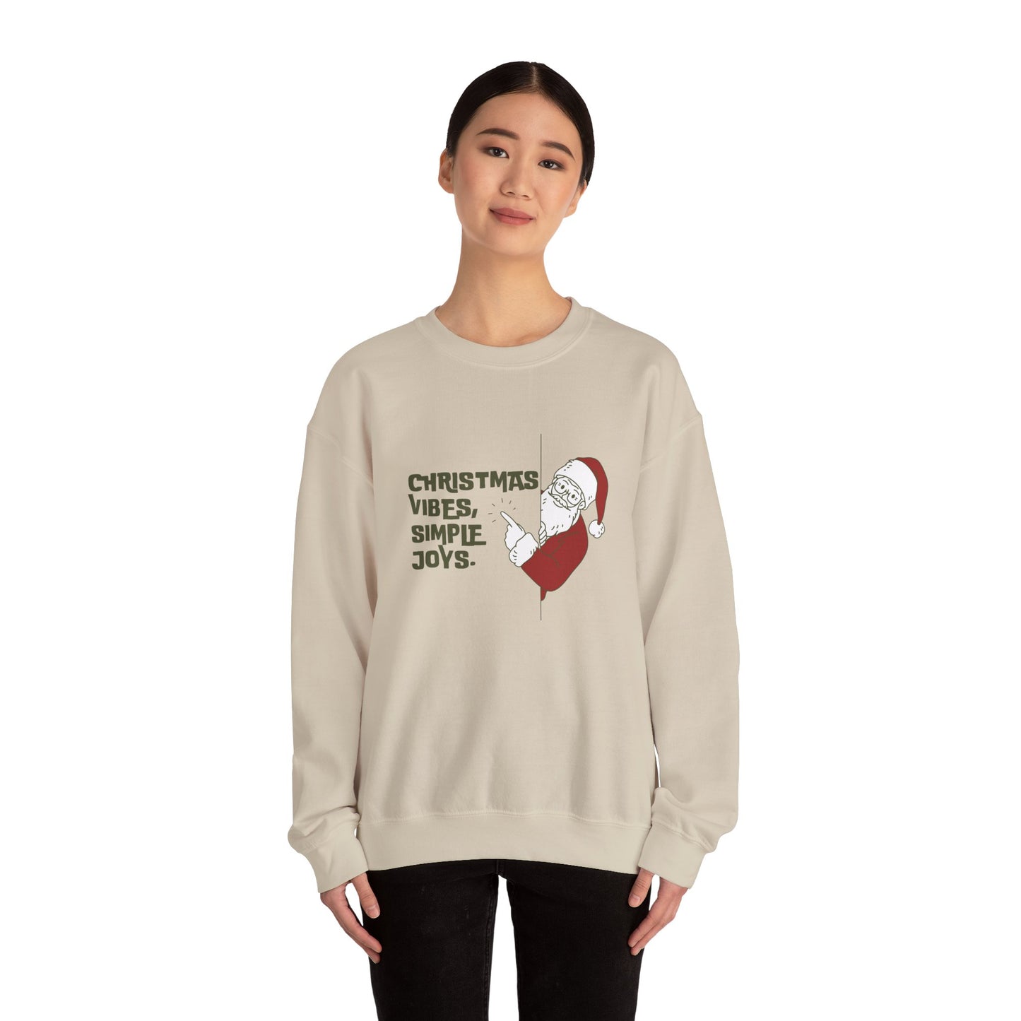 Christmas Vibes, Simple Joys - Unisex Heavy Blend™ Crewneck Sweatshirt