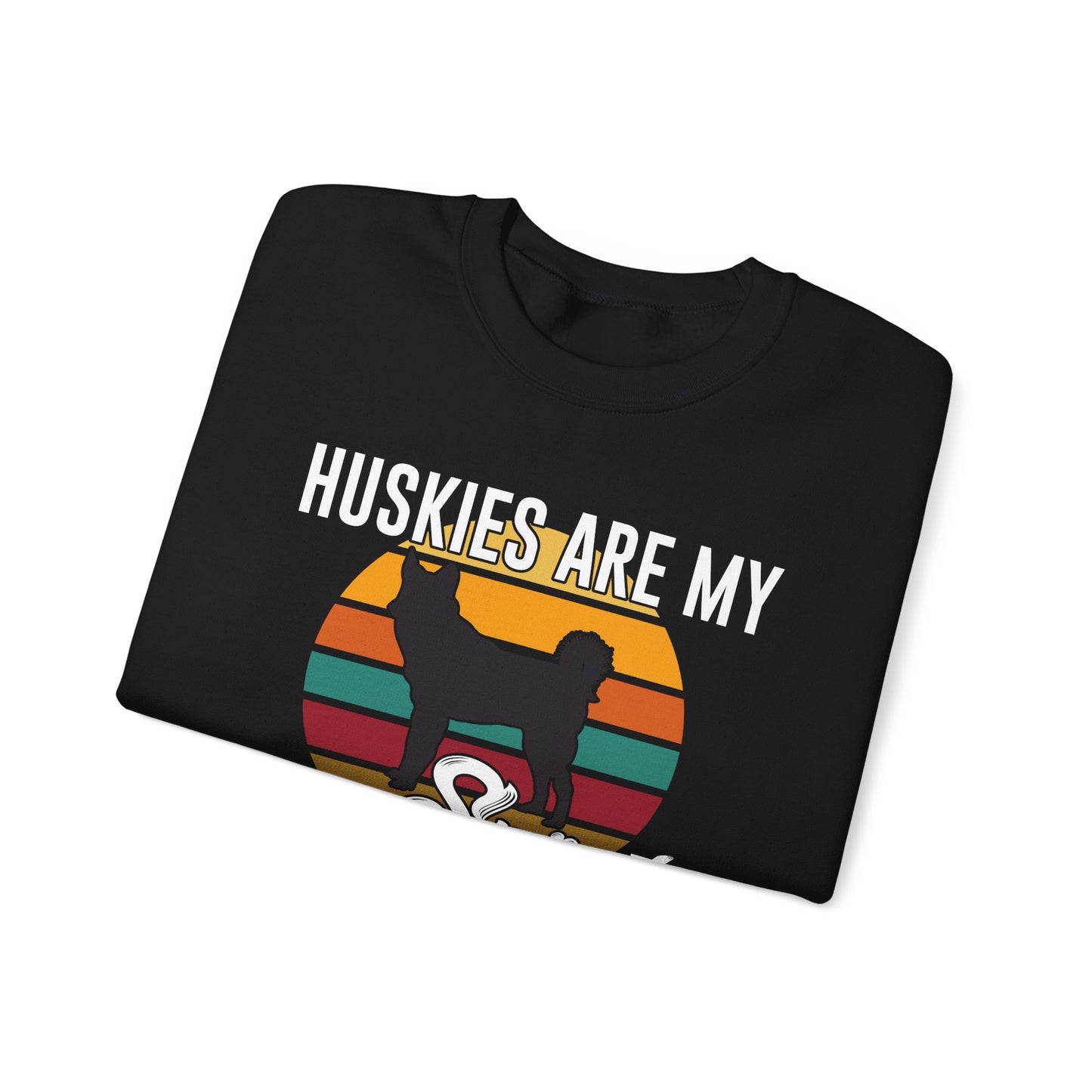 Huskies Are My Spirit Animal - Unisex Heavy Blend™ Crewneck Sweatshirt