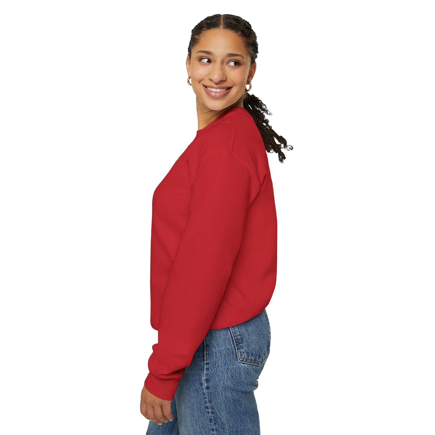 January Carnation Crewneck Sweatshirt — Customizable - 14673