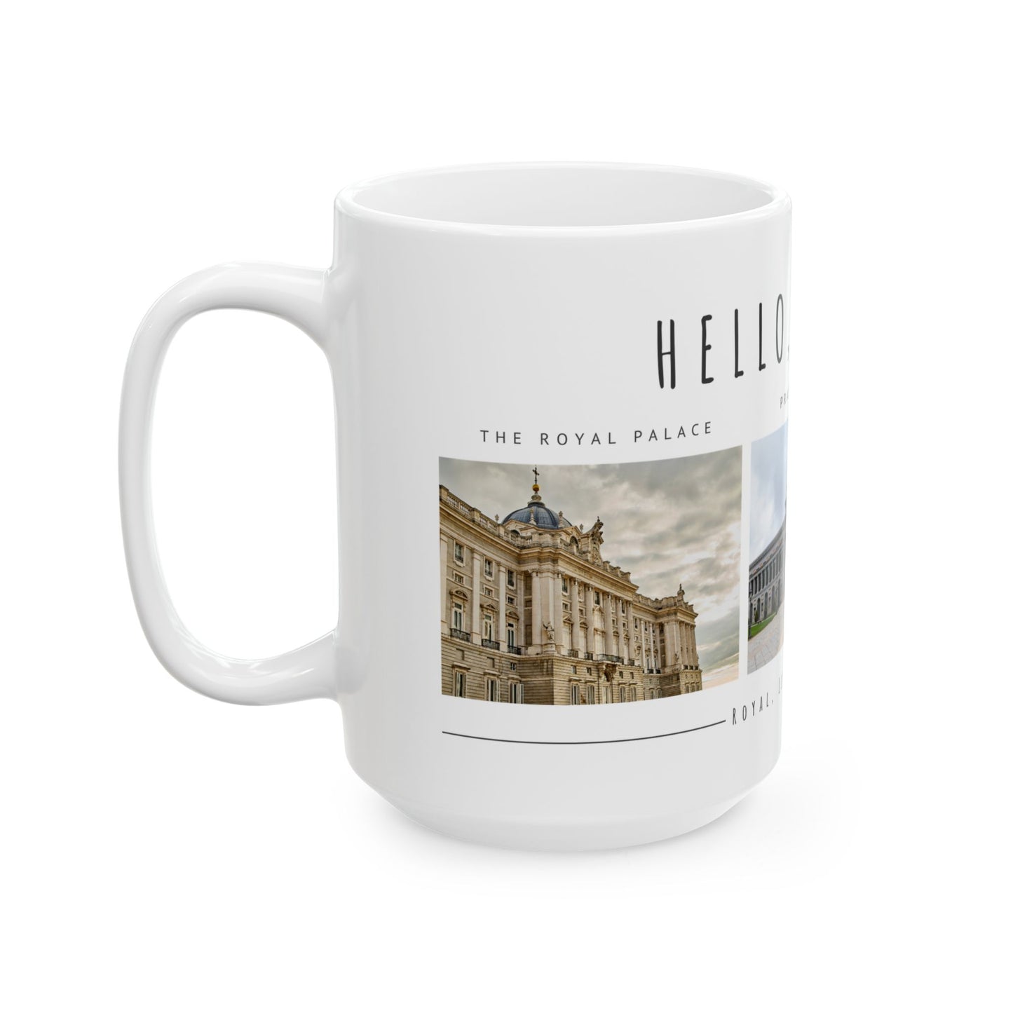 Hello Madrid Ceramic Mug - 11oz & 15oz - Perfect for Travel Lovers - 12027