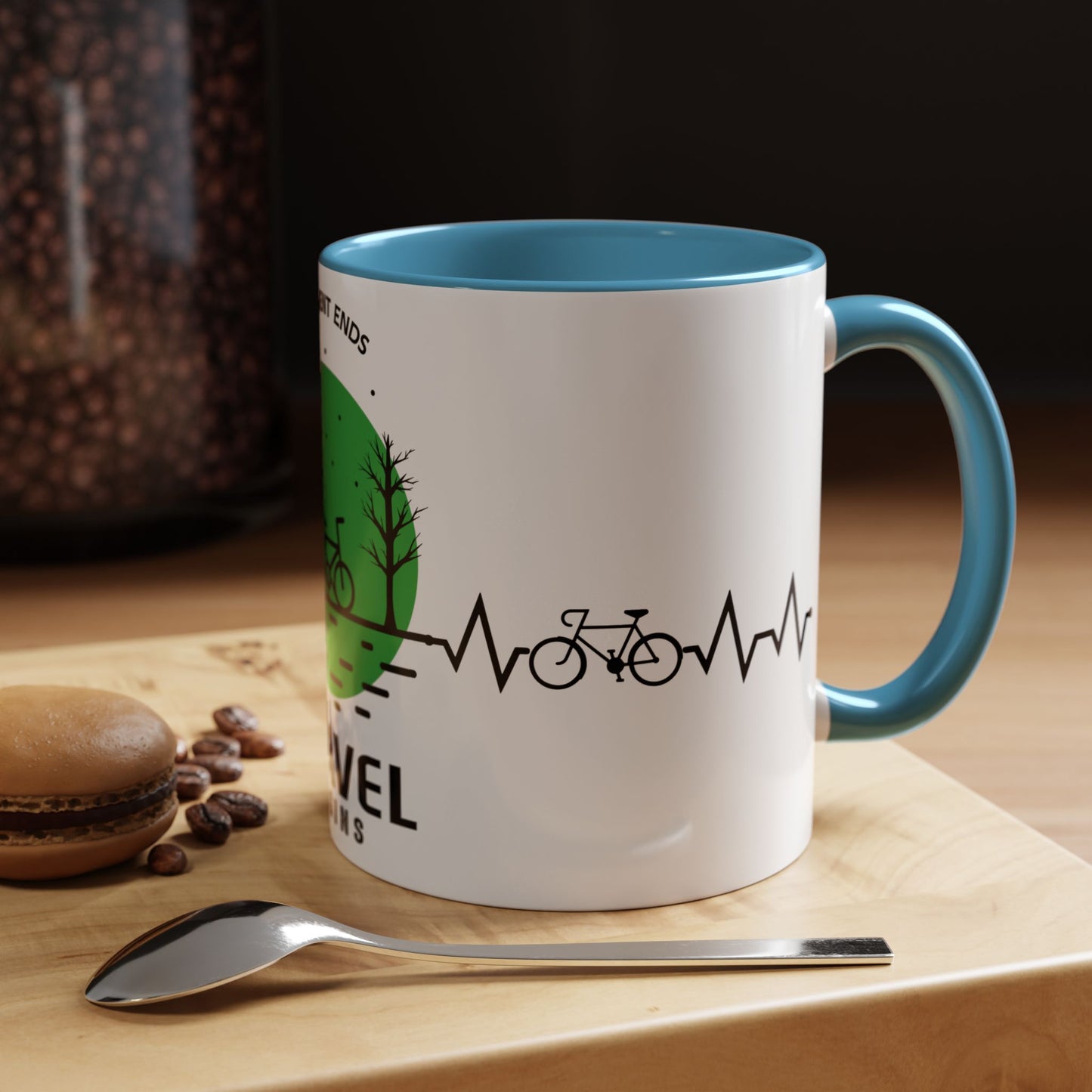 Pavements Ends, Gravel Begins - Accent Coffee Mug (11, 15oz)