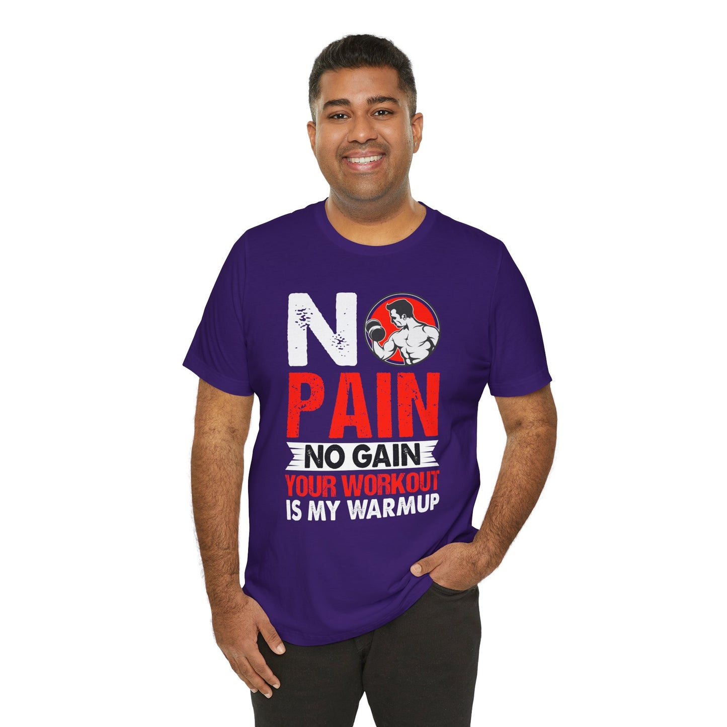 Gym: No Pain No Gain  - Unisex Jersey Short Sleeve Tee