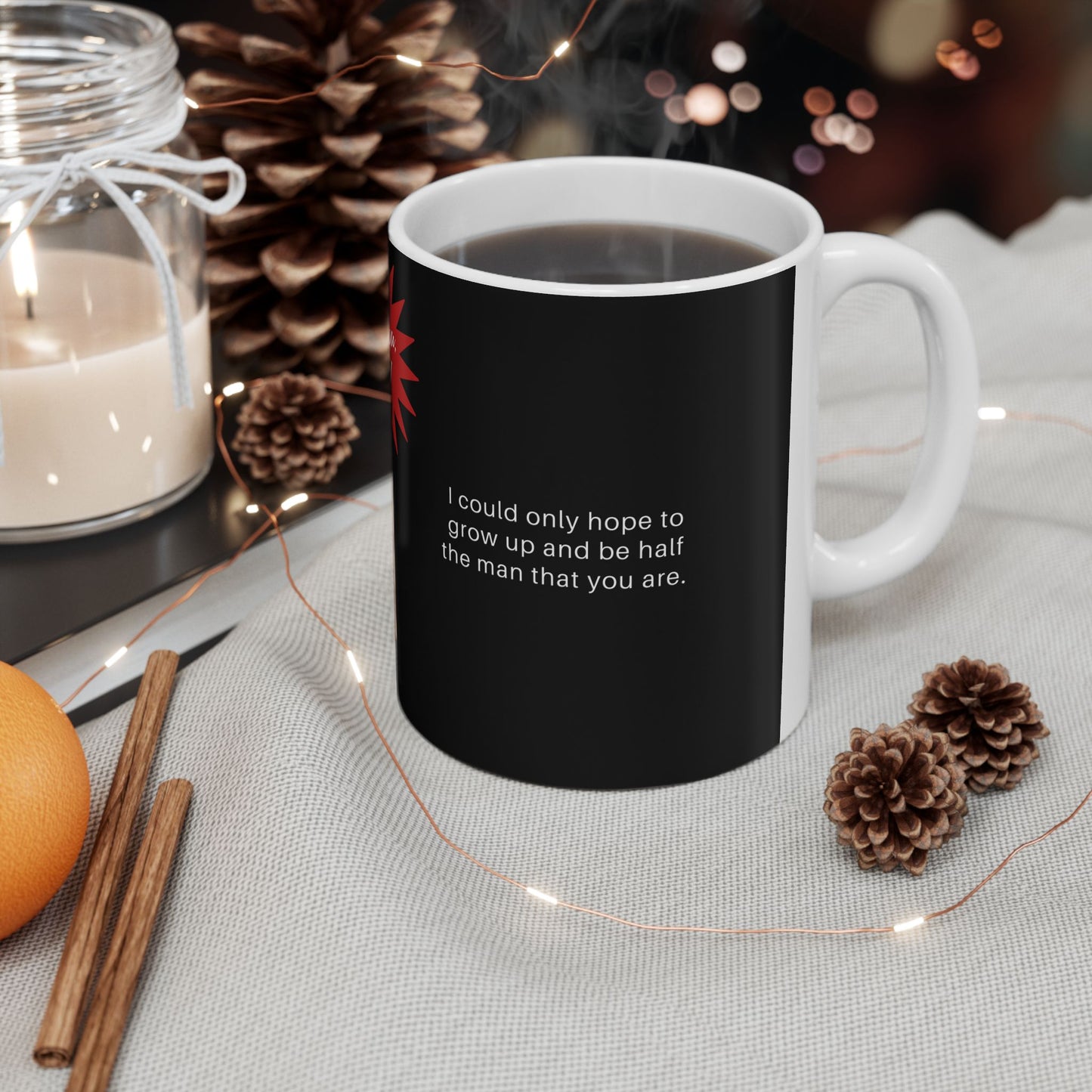 Personalized Dad Mug, Custom Coffee Cup, Gift for Father, I Love You Dad, Unique Father's Day Present - 14037