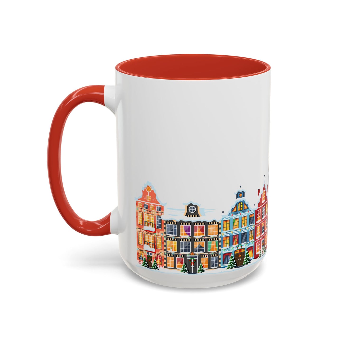 Christmas Houses - Accent Coffee Mug (11, 15oz) - 10438