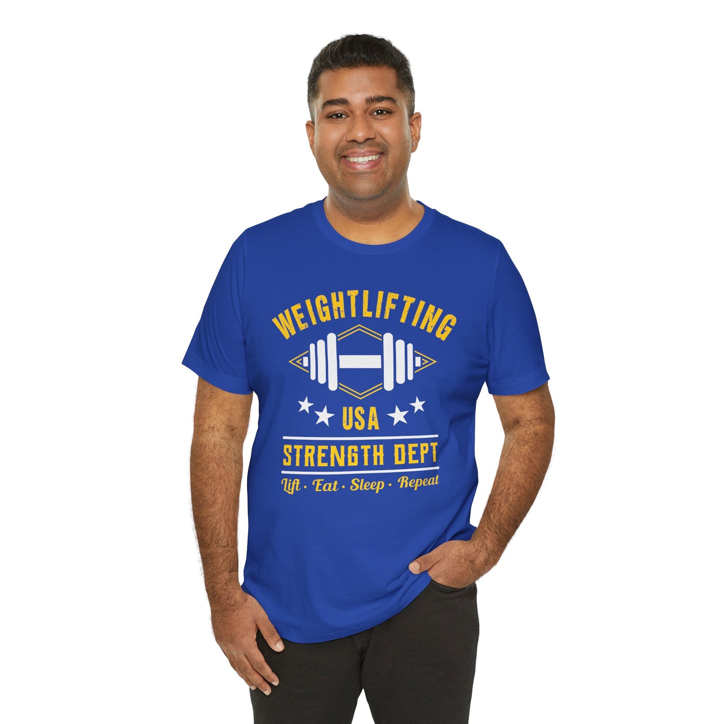 Gym: Weightlifting  - Unisex Jersey Short Sleeve Tee