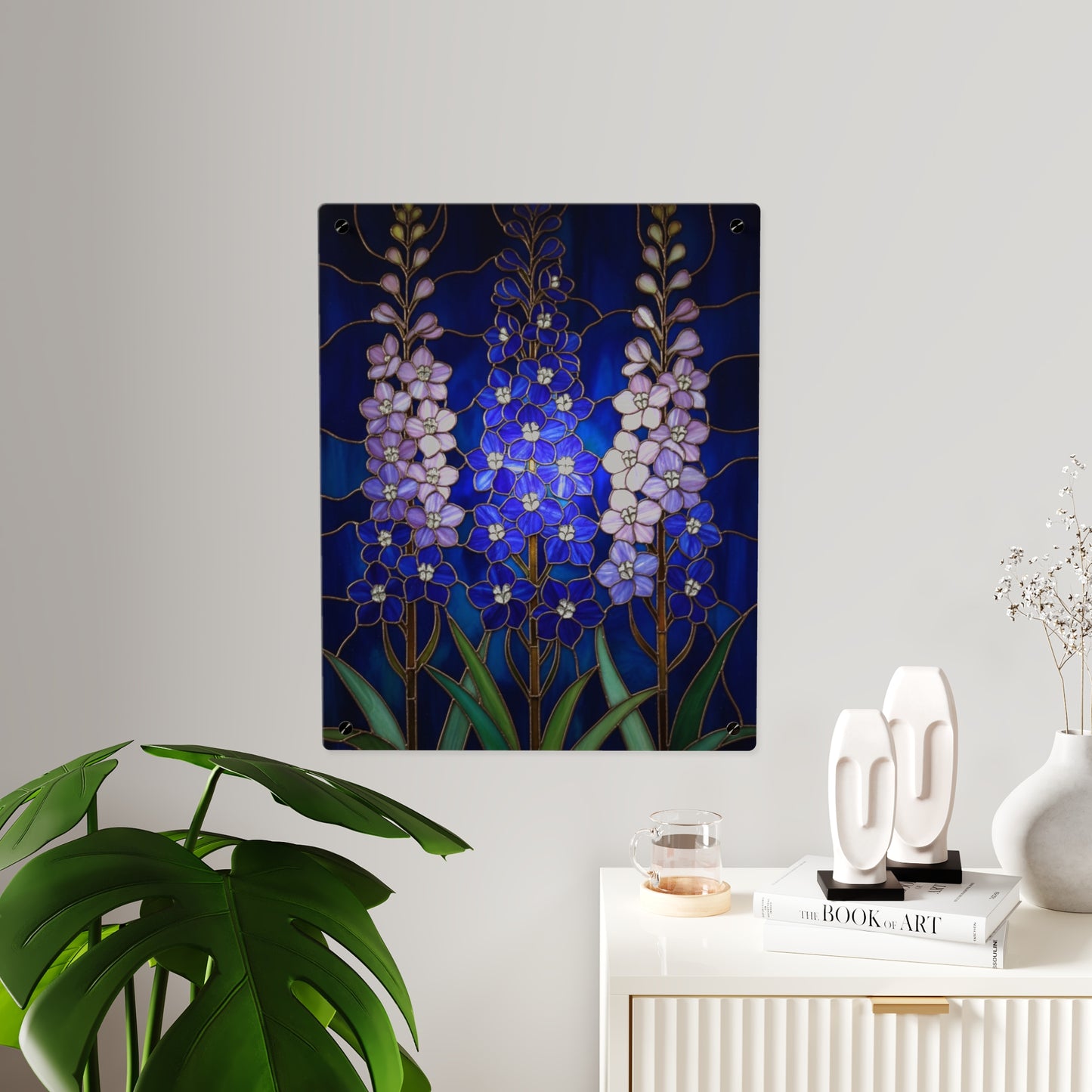 Larkspur Floral Acrylic Wall Art — 14605