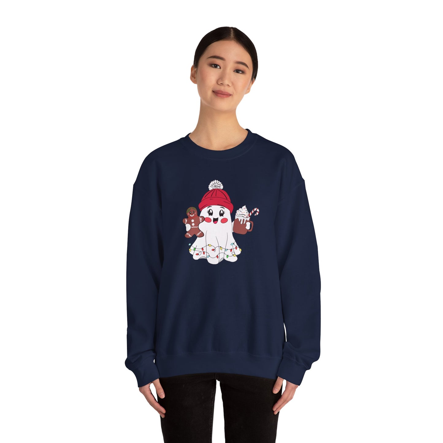 Christmas Ghost - Unisex Heavy Blend™ Crewneck Sweatshirt - 10394