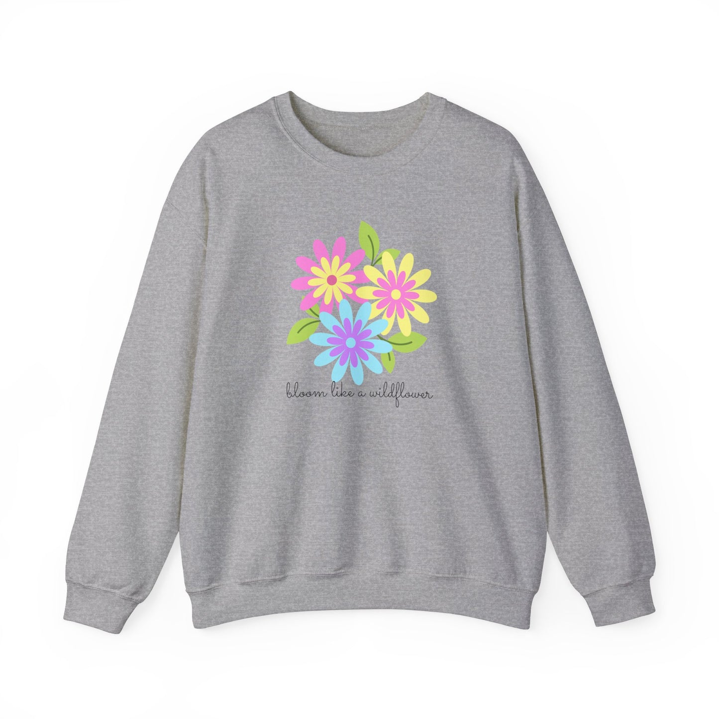 Bright Flower Unisex Heavy Blend™ Crewneck Sweatshirt