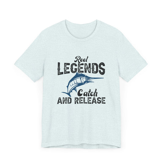 Fishing:  Reel Legends Catch & Release - Unisex Jersey Short Sleeve Tee