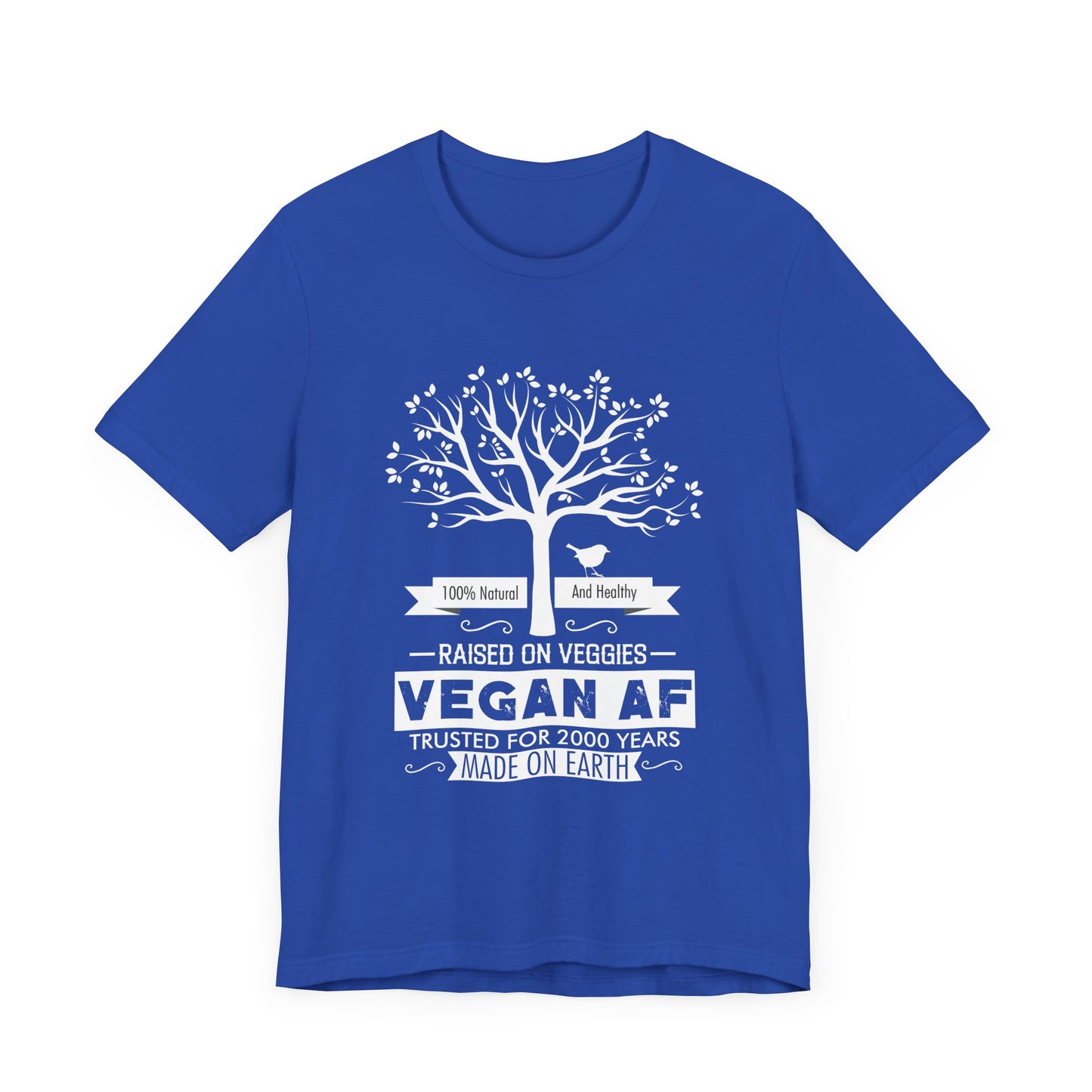 Vegan: 100% Natural And Healthy, Raised By Veggies - Unisex Jersey Short Sleeve Tee - 12396