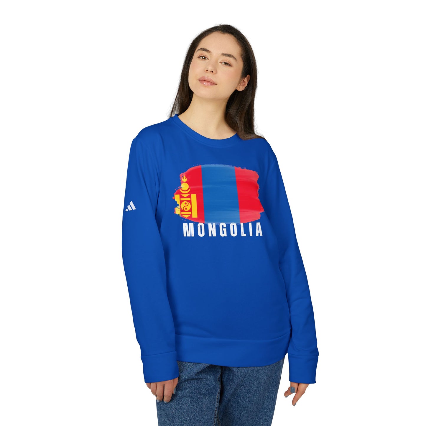 Mongolia - Adidas Unisex Fleece Crewneck Sweatshirt