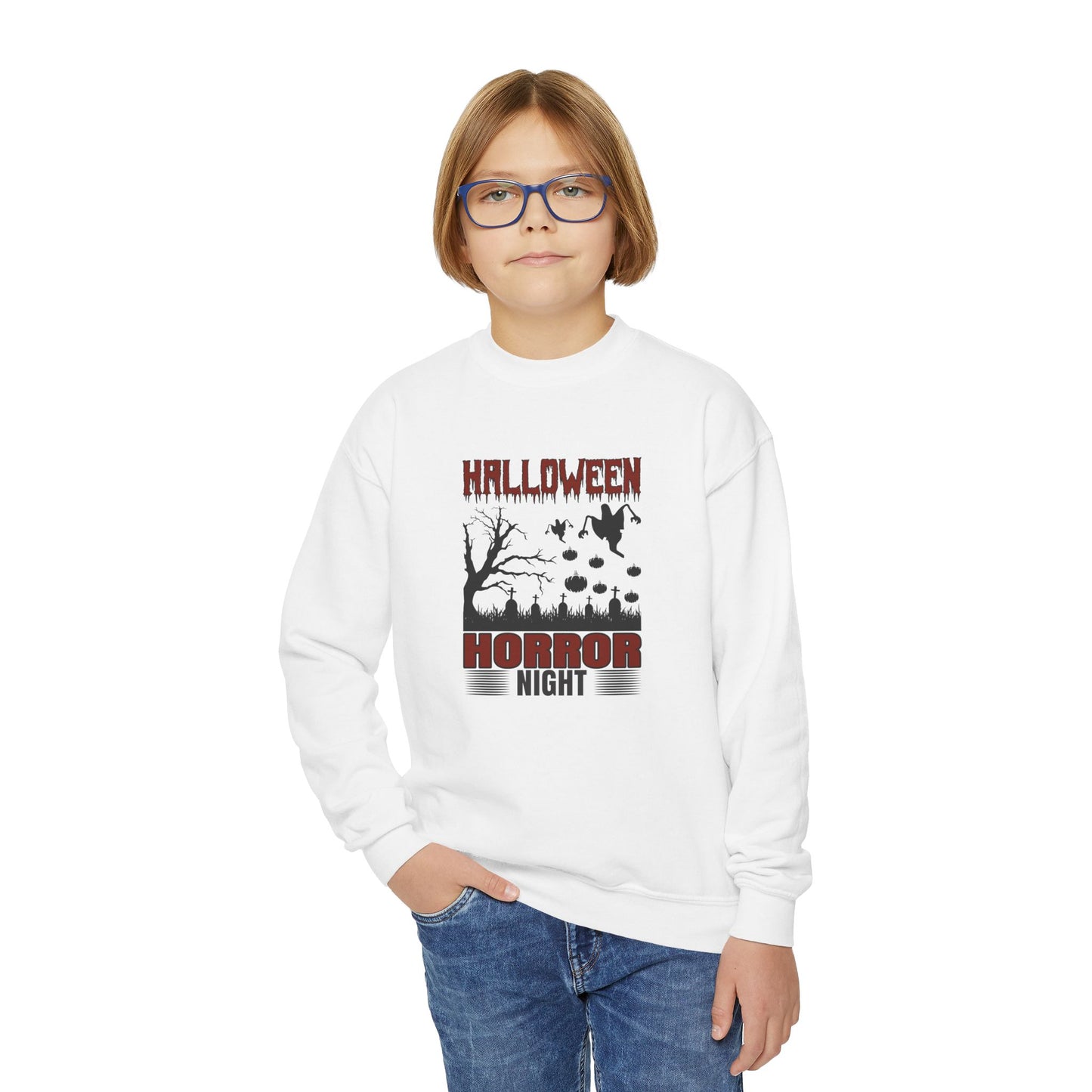 Halloween Horror Night - Youth Crewneck Sweatshirt