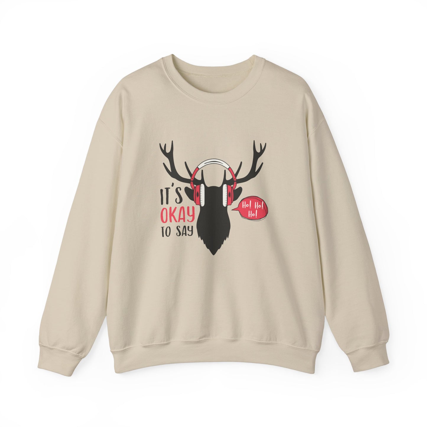 It's Ok To Say Ho Ho! - Unisex Heavy Blend™ Crewneck Sweatshirt