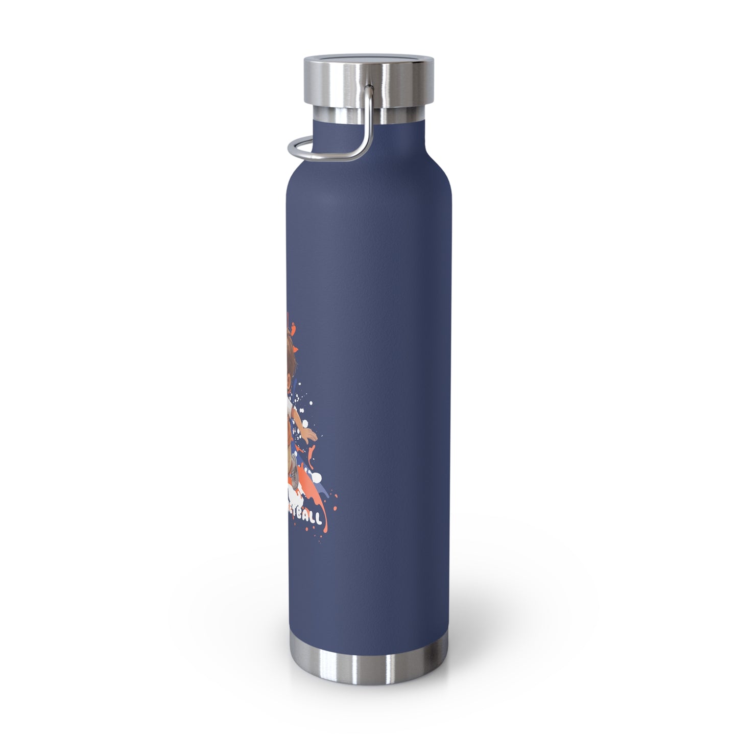 I Love Basketball - Copper Vacuum Insulated Bottle, 22oz