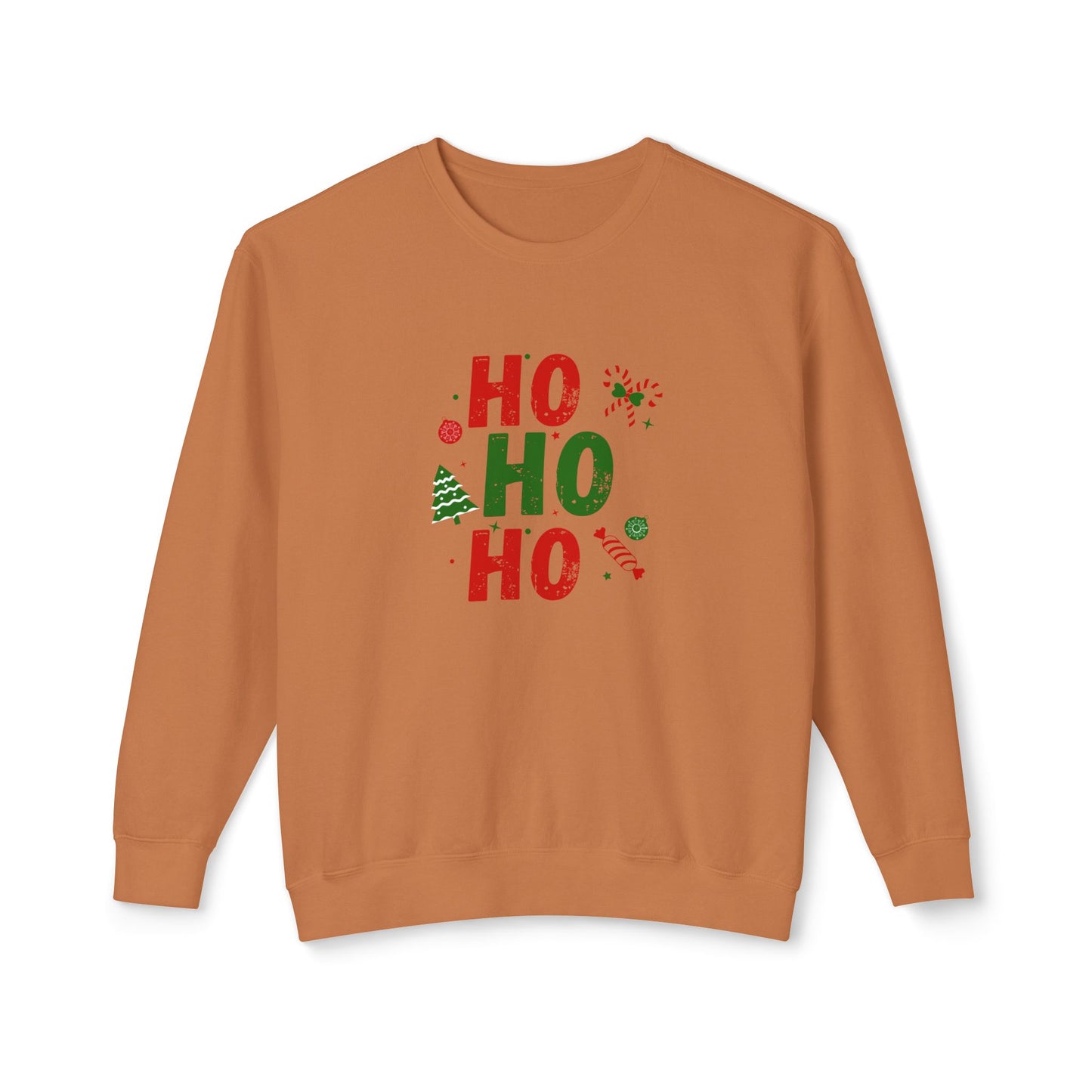Ho Ho Ho - Unisex Lightweight Crewneck Sweatshirt - 10527