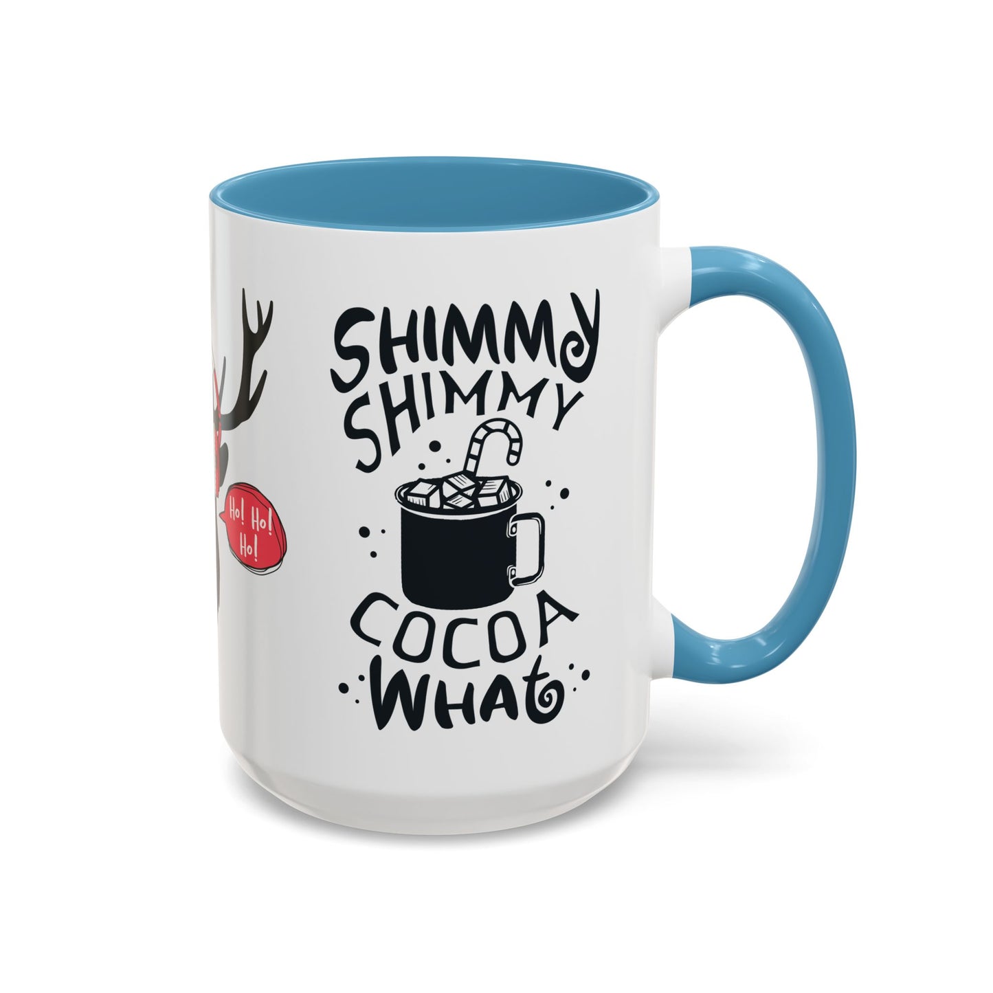 It's Ok To Say Ho Ho! - Accent Coffee Mug (11, 15oz)