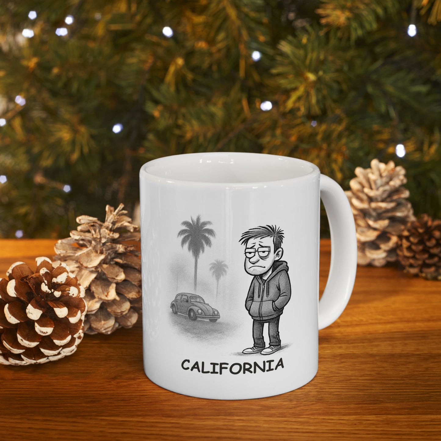 "It’s not a bad day, it’s just a foggy California morning." Ceramic Mug - 11oz & 15oz, 12710