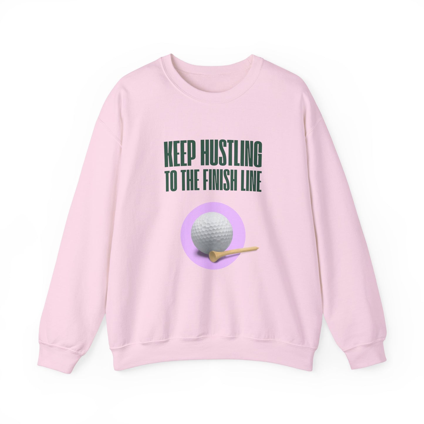 Golf, Keep Hustling to The Finish Line - Unisex Heavy Blend™ Crewneck Sweatshirt - 10580