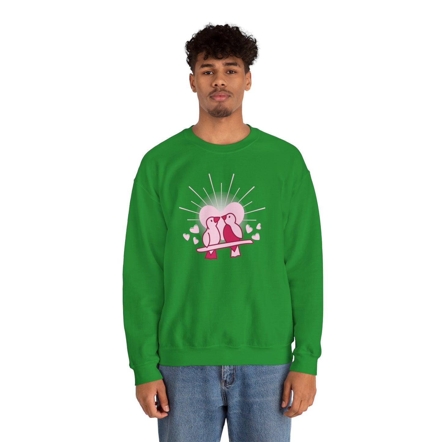 Birds In Love - Unisex Heavy Blend™ Crewneck Sweatshirt - 11555