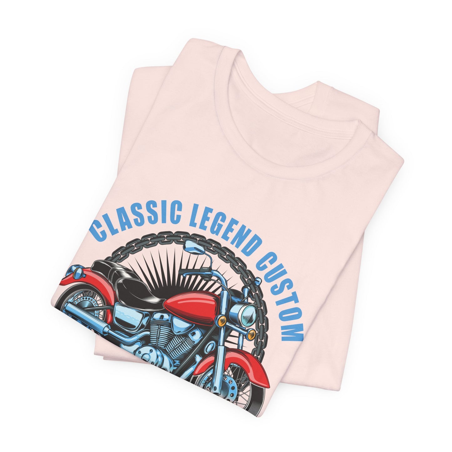 Classic Legend Custom, Motorcycle Chopper - Unisex Jersey Short Sleeve Tee - 13556