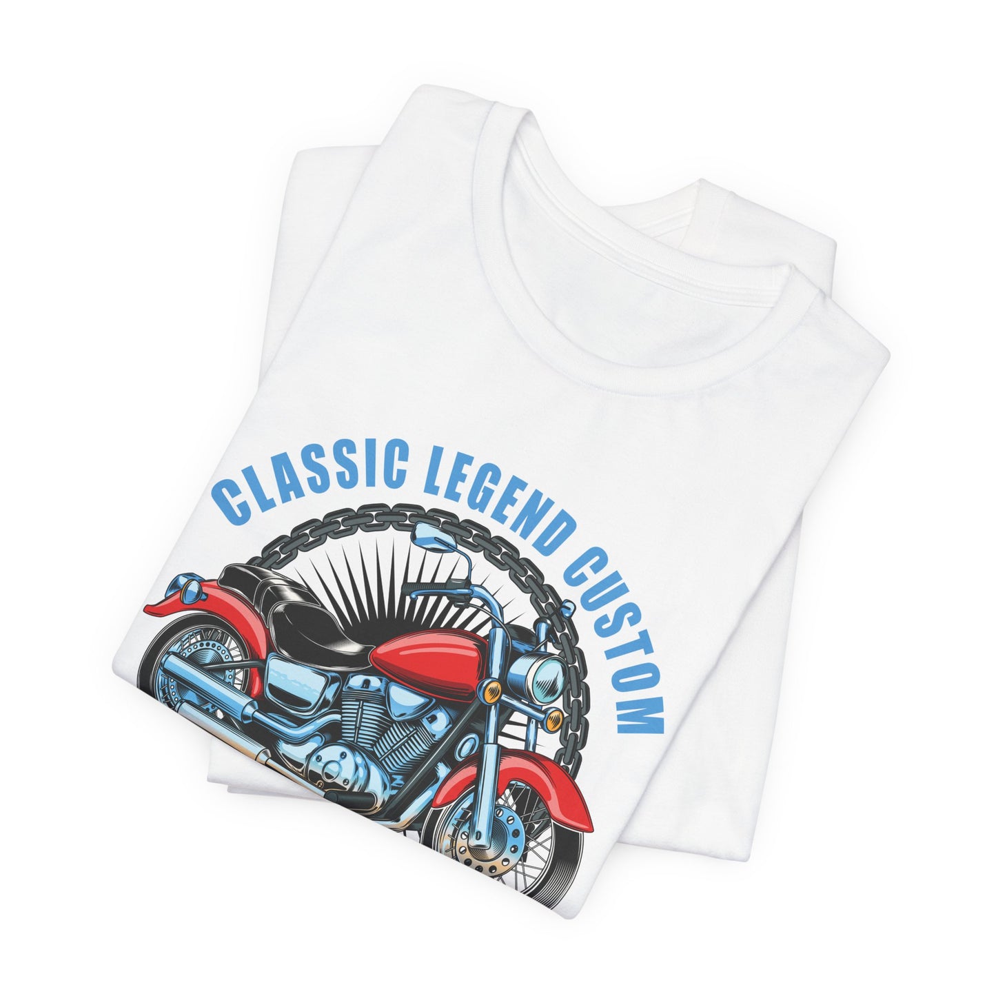 Classic Legend Custom, Motorcycle Chopper - Unisex Jersey Short Sleeve Tee