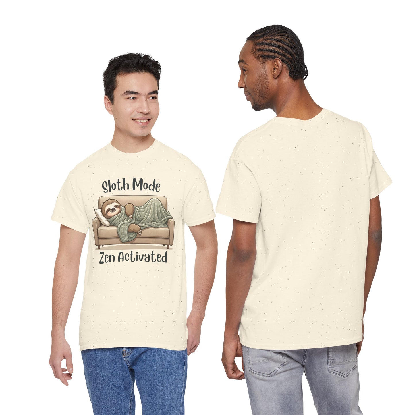 Funny Sloth T-Shirt – “Sloth Mode, Zen Activated” Cute Relaxing Tee - 14844