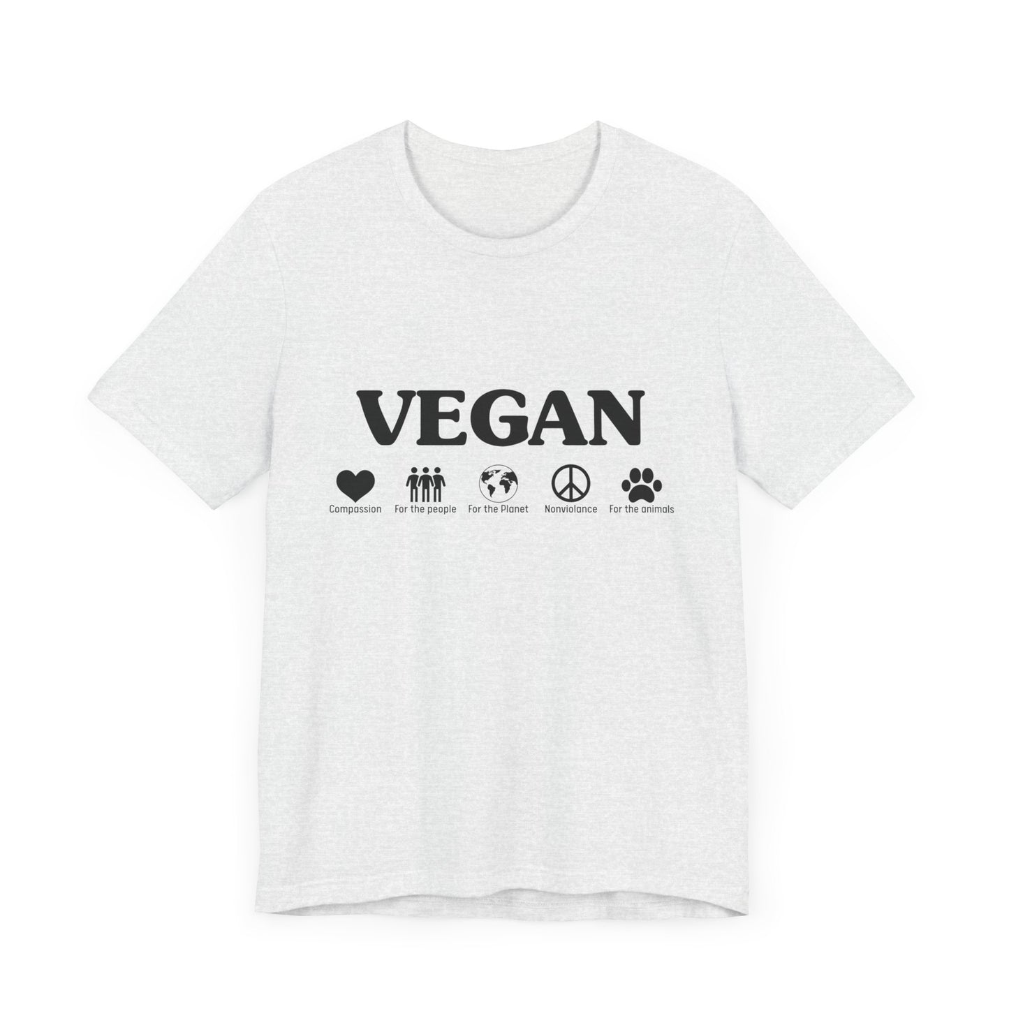 Vegan - Unisex Jersey Short Sleeve Tee