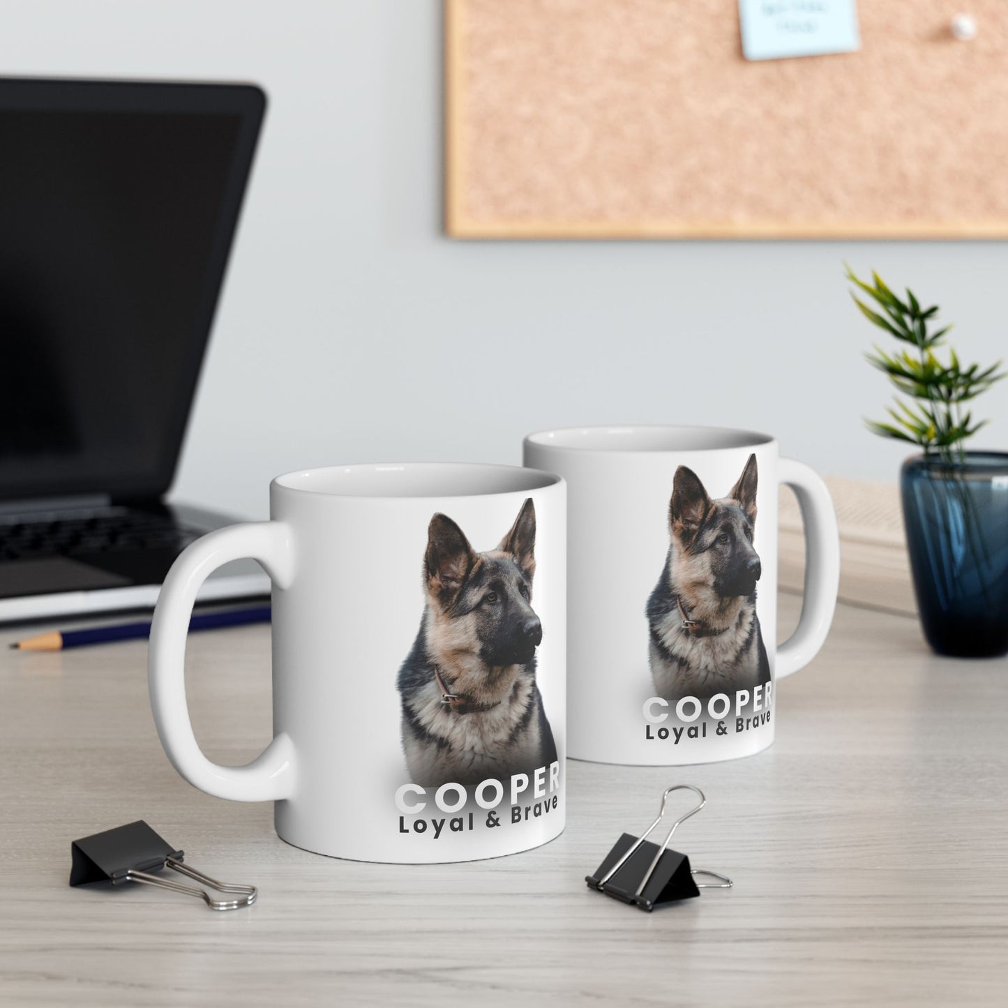 Personalized Dog Photo Mug – Custom Pet Portrait Coffee Cup | Gift for Dog Lovers (11oz / 15oz) - 14827