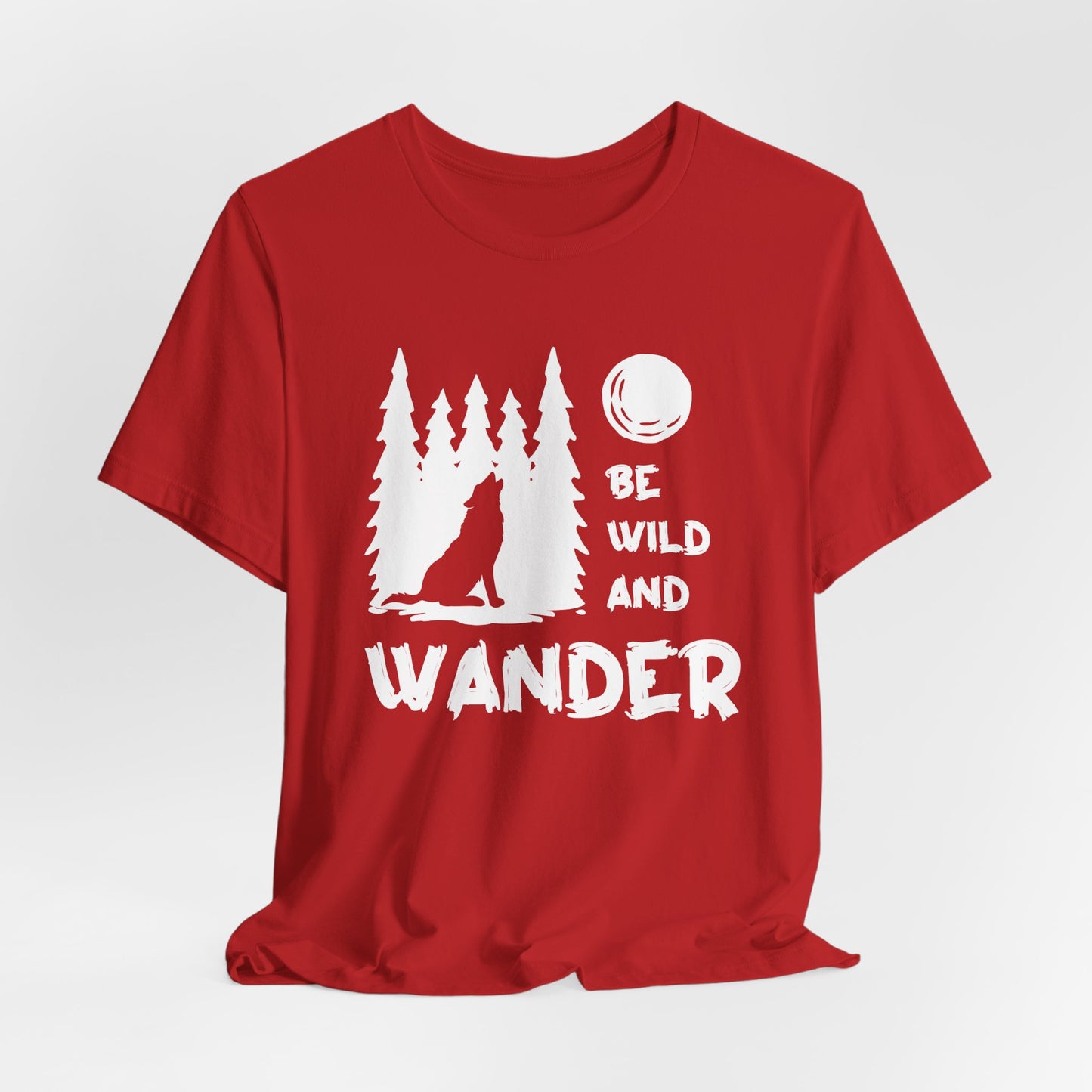 Camping: Be Wild & Wander - Unisex Jersey Short Sleeve Tee - 12632