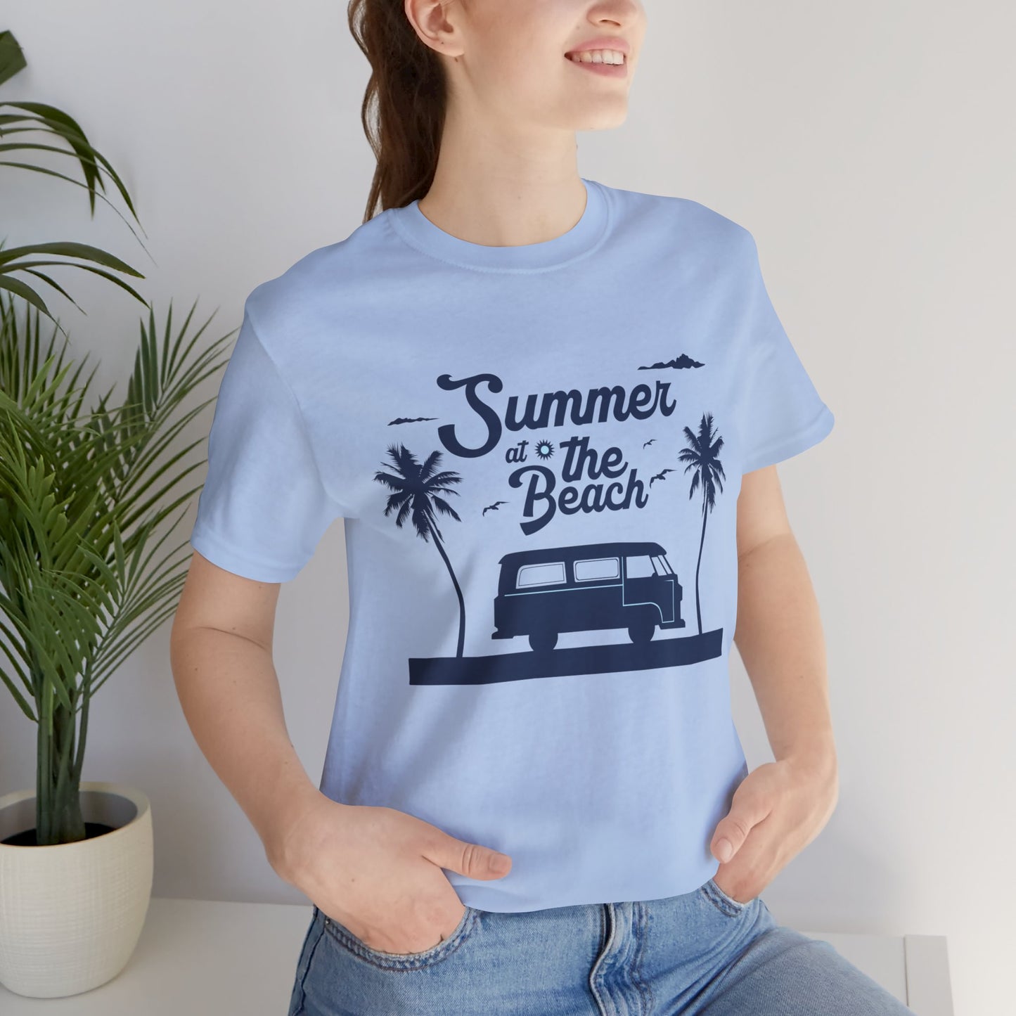 Summer At The Beach - Unisex Jersey Short Sleeve Tee