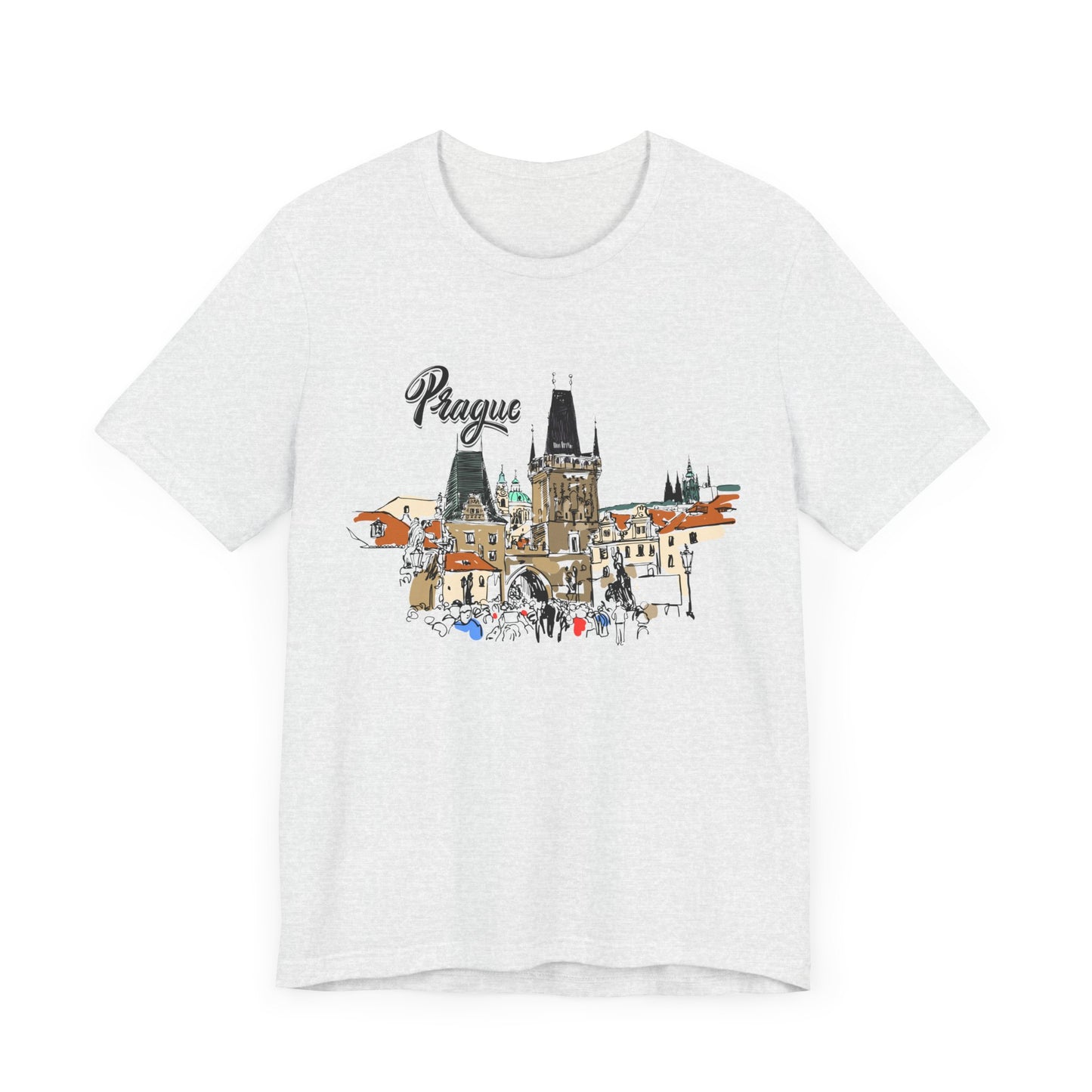Prague Graphic Unisex Tee - Perfect Travel Souvenir - 12135