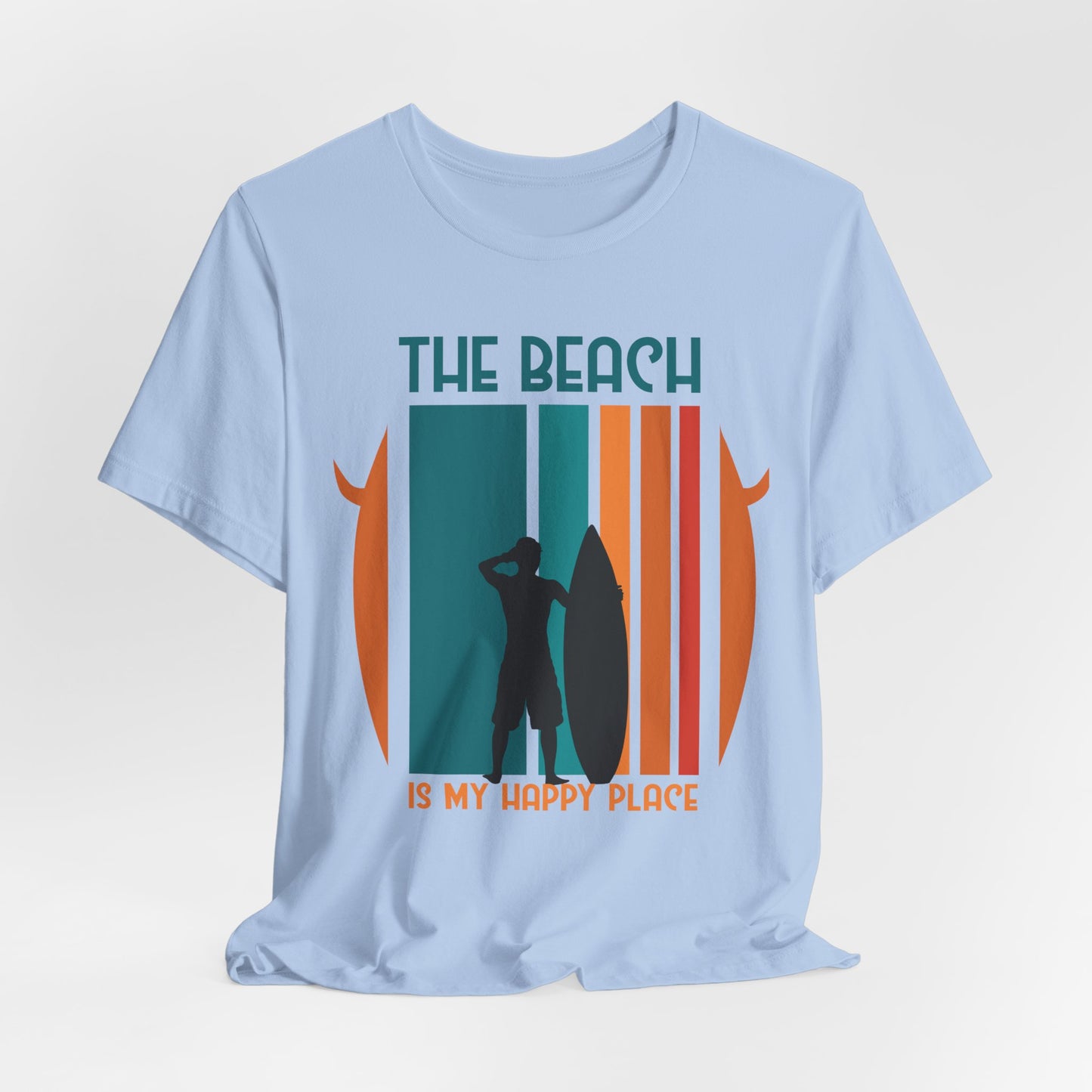 The Beach Is My Happy Place - Unisex Jersey Short Sleeve Tee - 13131