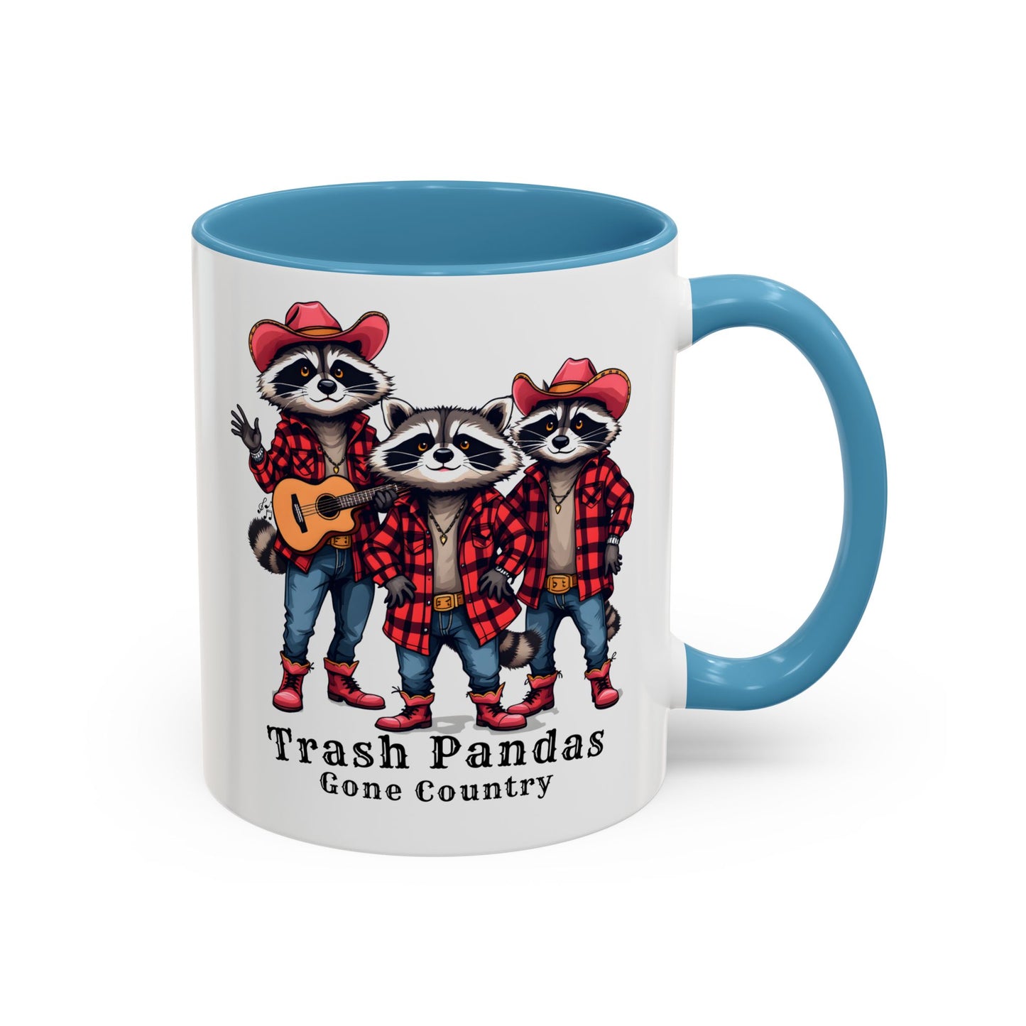 Trash Pandas Gone Country Mug – Funny Raccoon Band Coffee Mug Gift - 14860