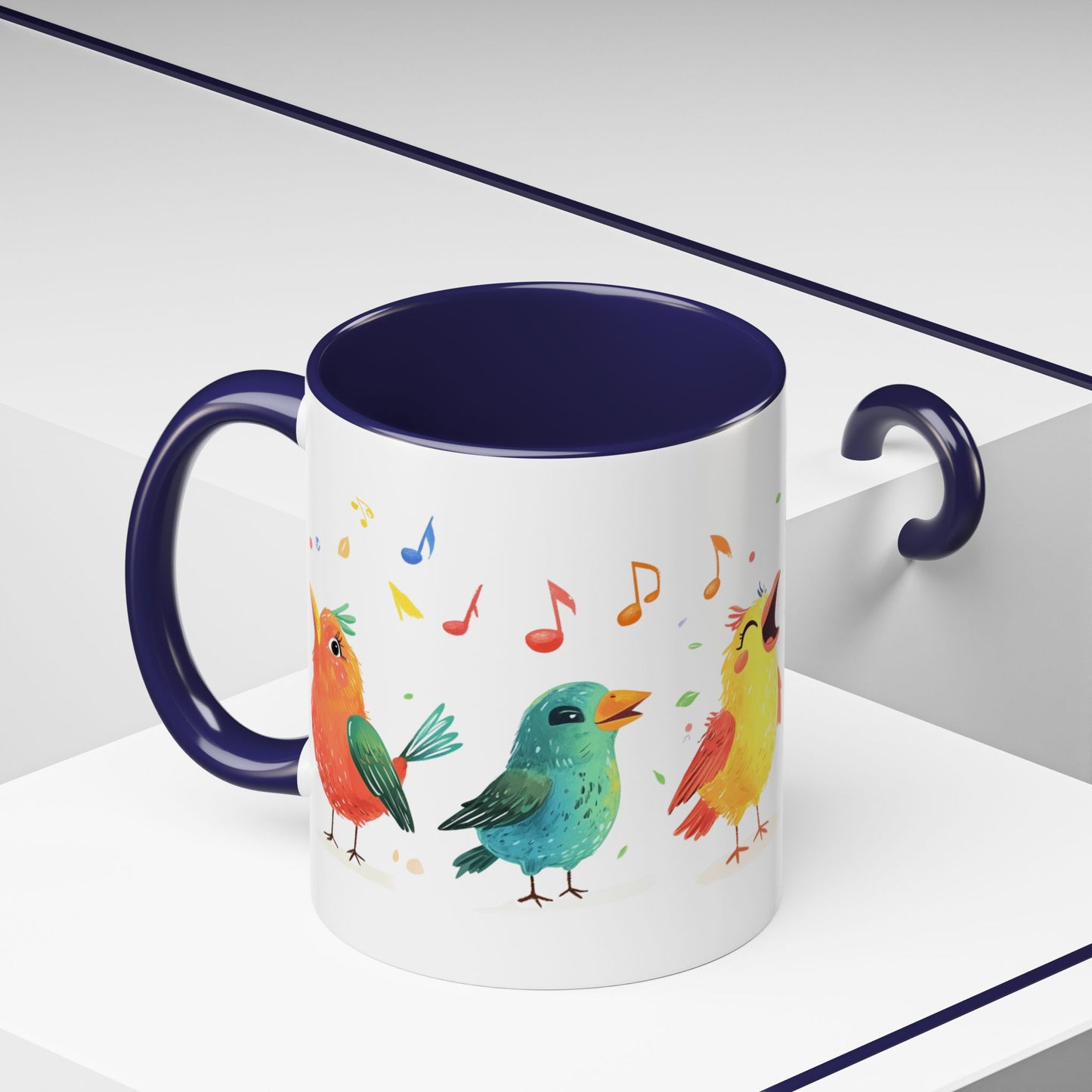 Colorful Birds - Accent Coffee Mug (11, 15oz)