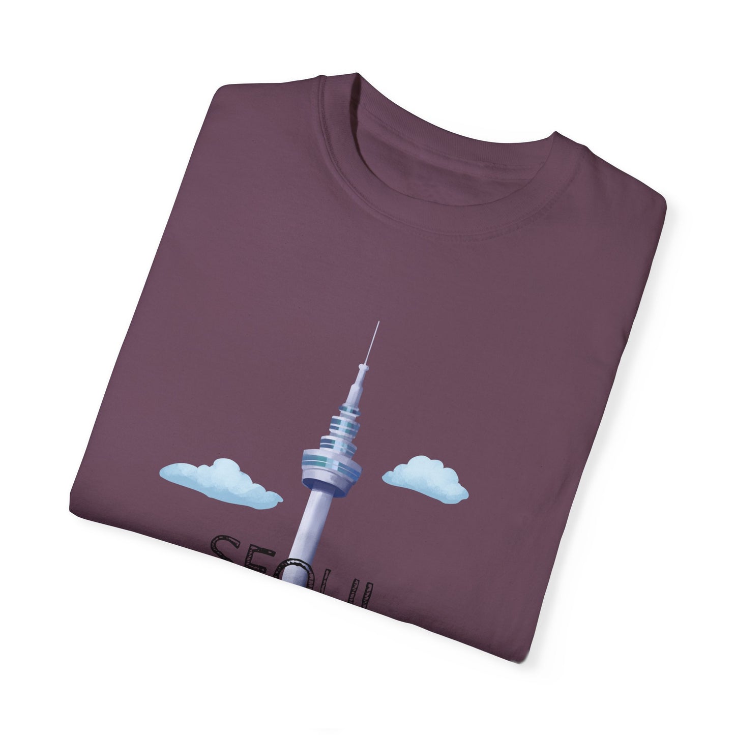 Seoul Skyline Unisex T-Shirt - Casual Travel Tee - 12046